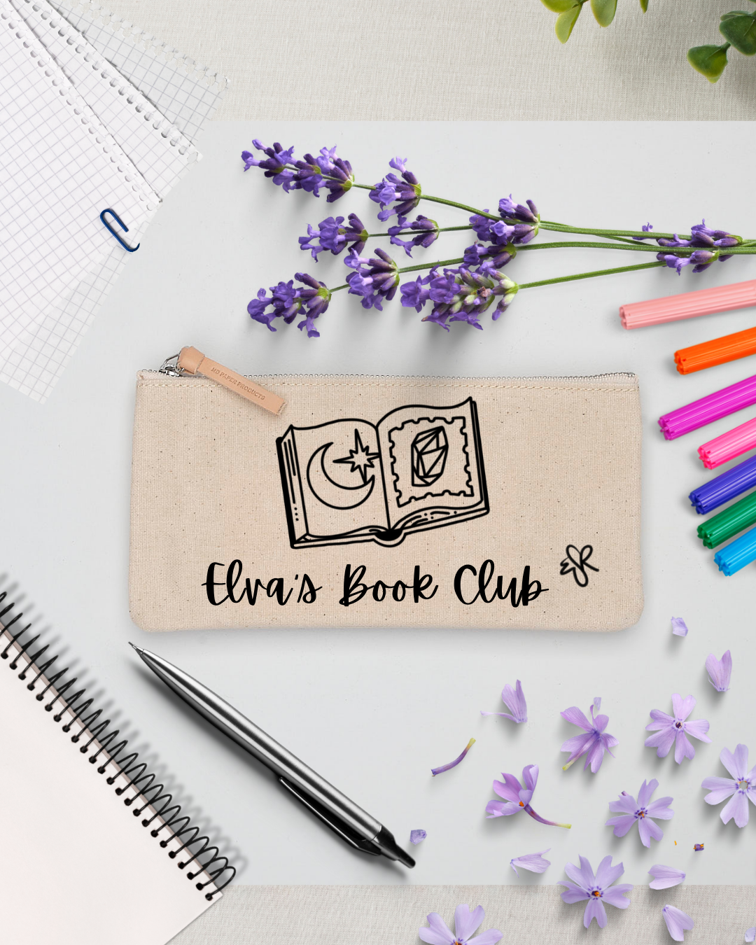 Elva's Book Club Pencil Pouch