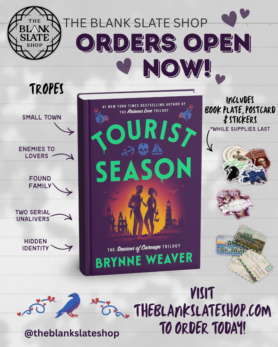 TOURIST SEASON BY BRYNNE WEAVER - HARDCOVER