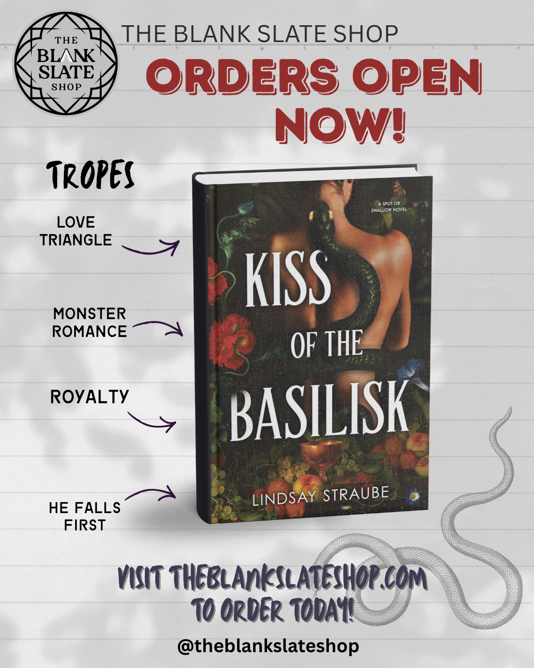 Kiss of the Basilisk by Lindsay Straube
