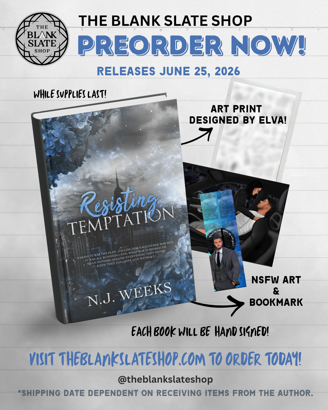 Preorder - Resisting Temptation by N.J. Weeks