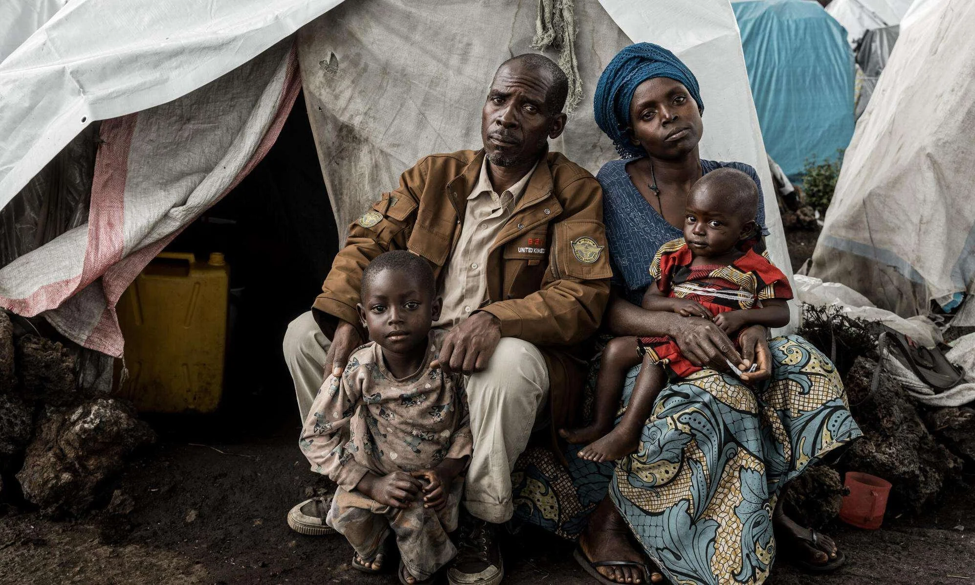 A family in the Democratic Republic of Congo