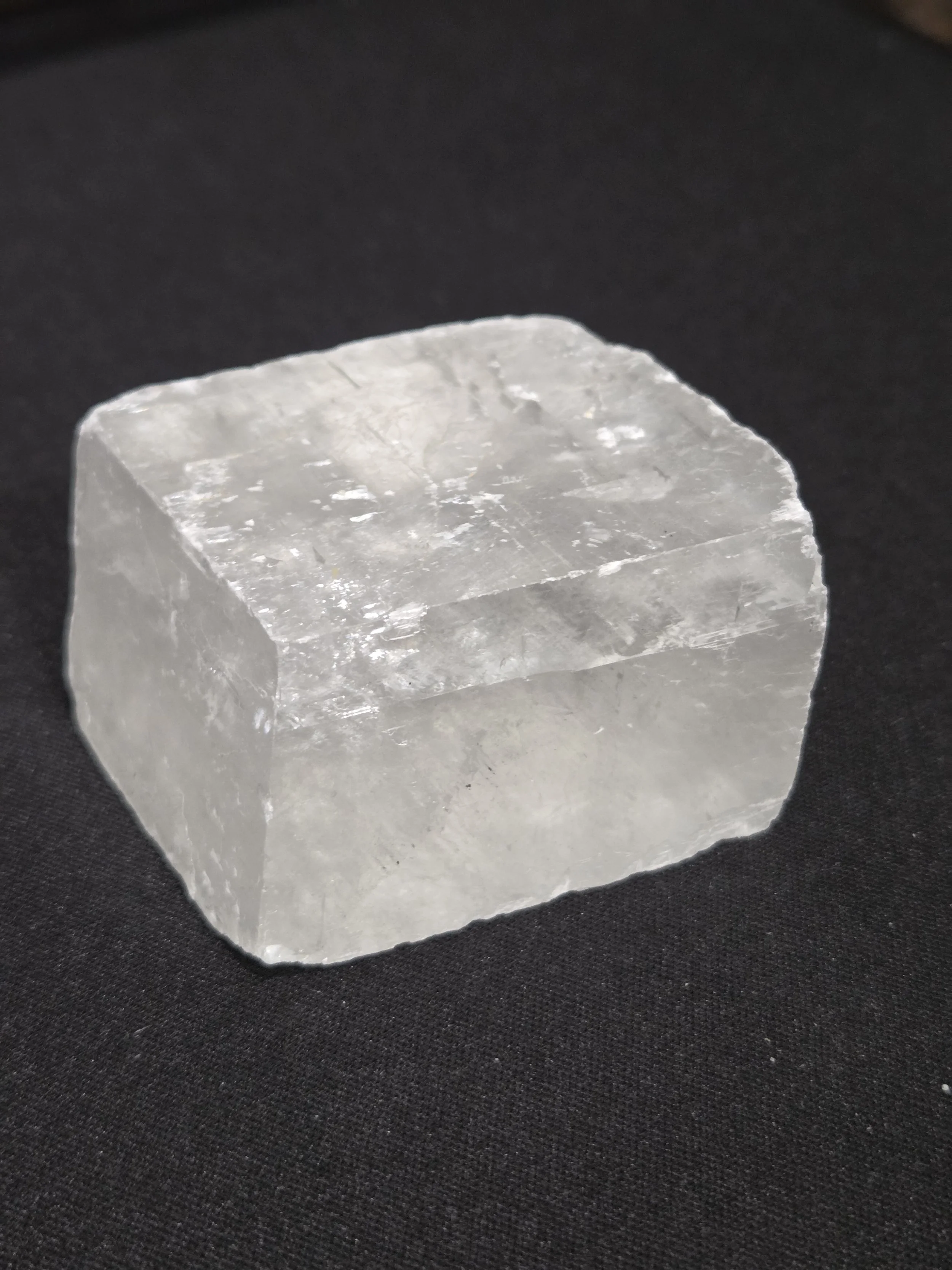 Optical Calcite Specimen DEW Flare | Natural Raw Iceland Spar Crystal | Crown & Third Eye Chakra Clarity, Vision & Light Amplification | Divine Exchange Within