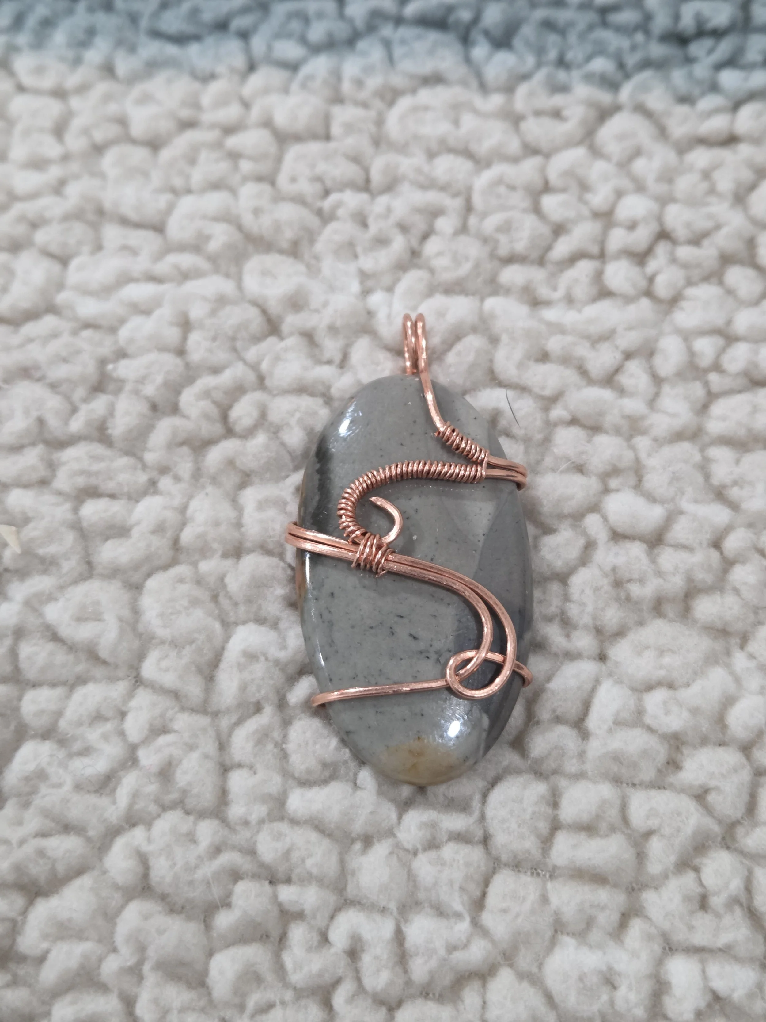 Polychrome Jasper Copper Pendant DEW Harmony | Hand-Wrapped Natural Gemstone Pendant | Grounding, Joy & Multidimensional Balance | Divine Exchange Within