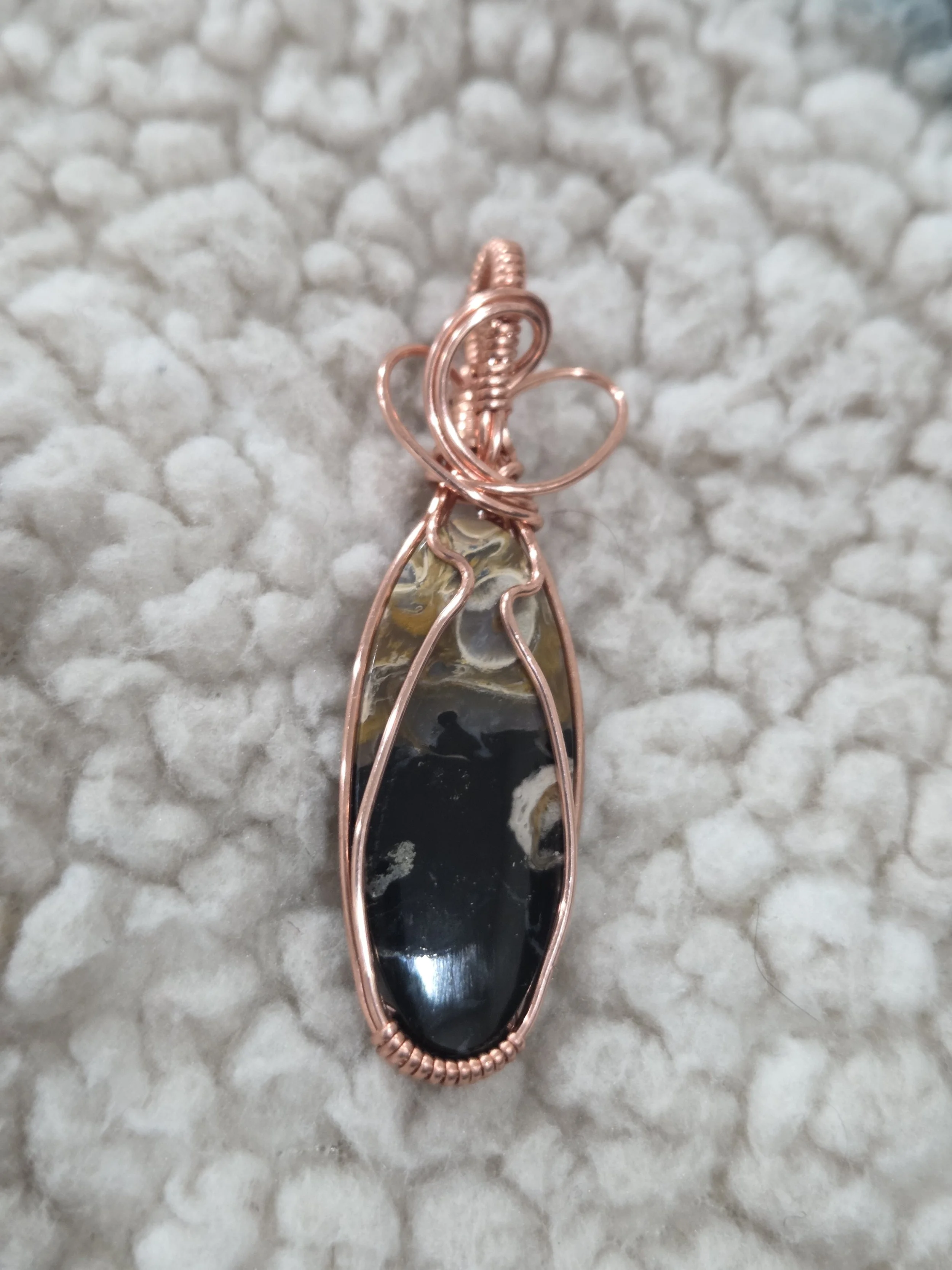 Palm Root Agate Pendant