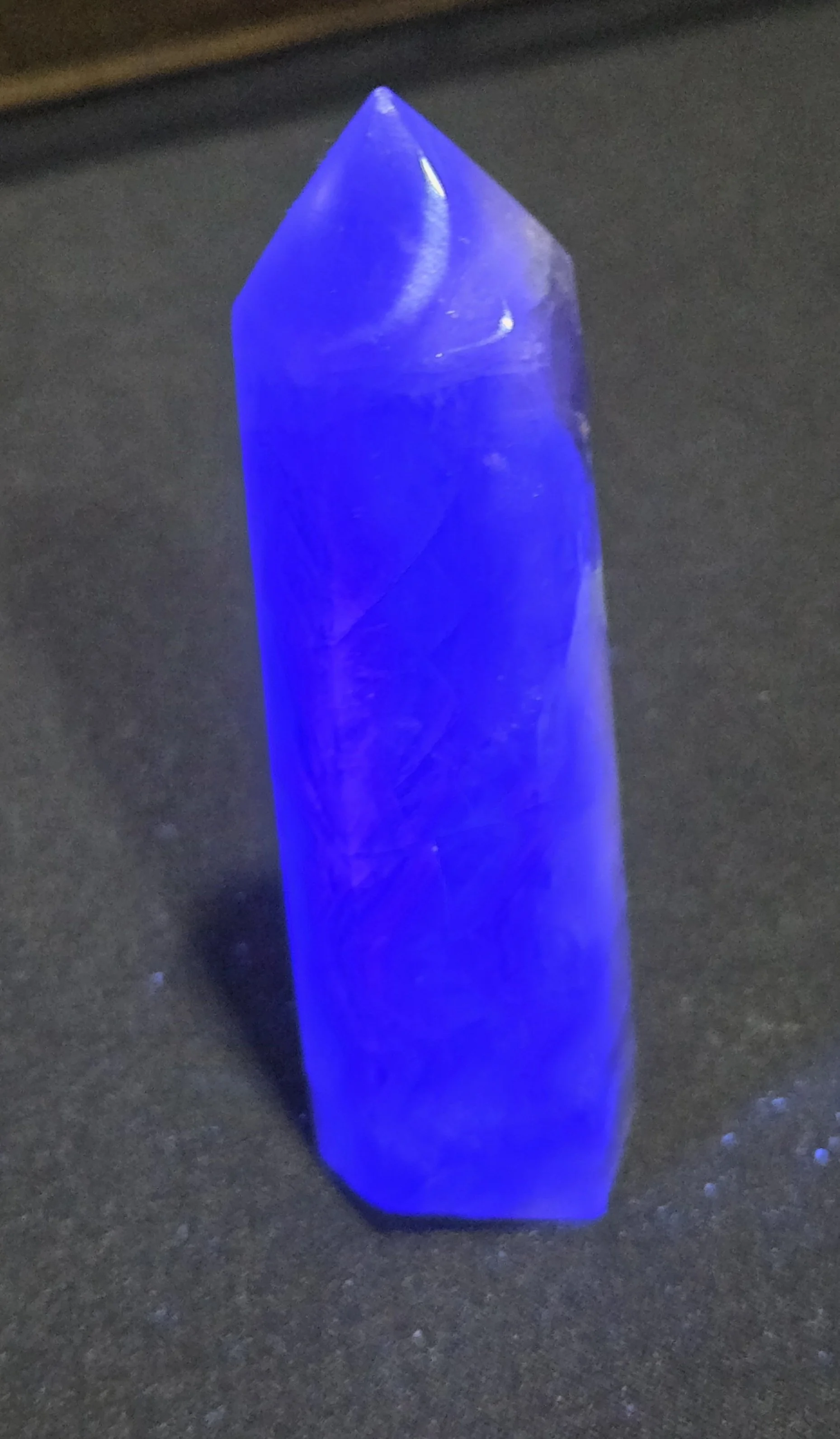 Smokey Fluorite Tower DEW Flare | Hand-Polished Natural Gemstone | Third Eye & Crown Chakra Clarity, Grounded Intuition, Protection & Spiritual Focus | Divine Exchange Within