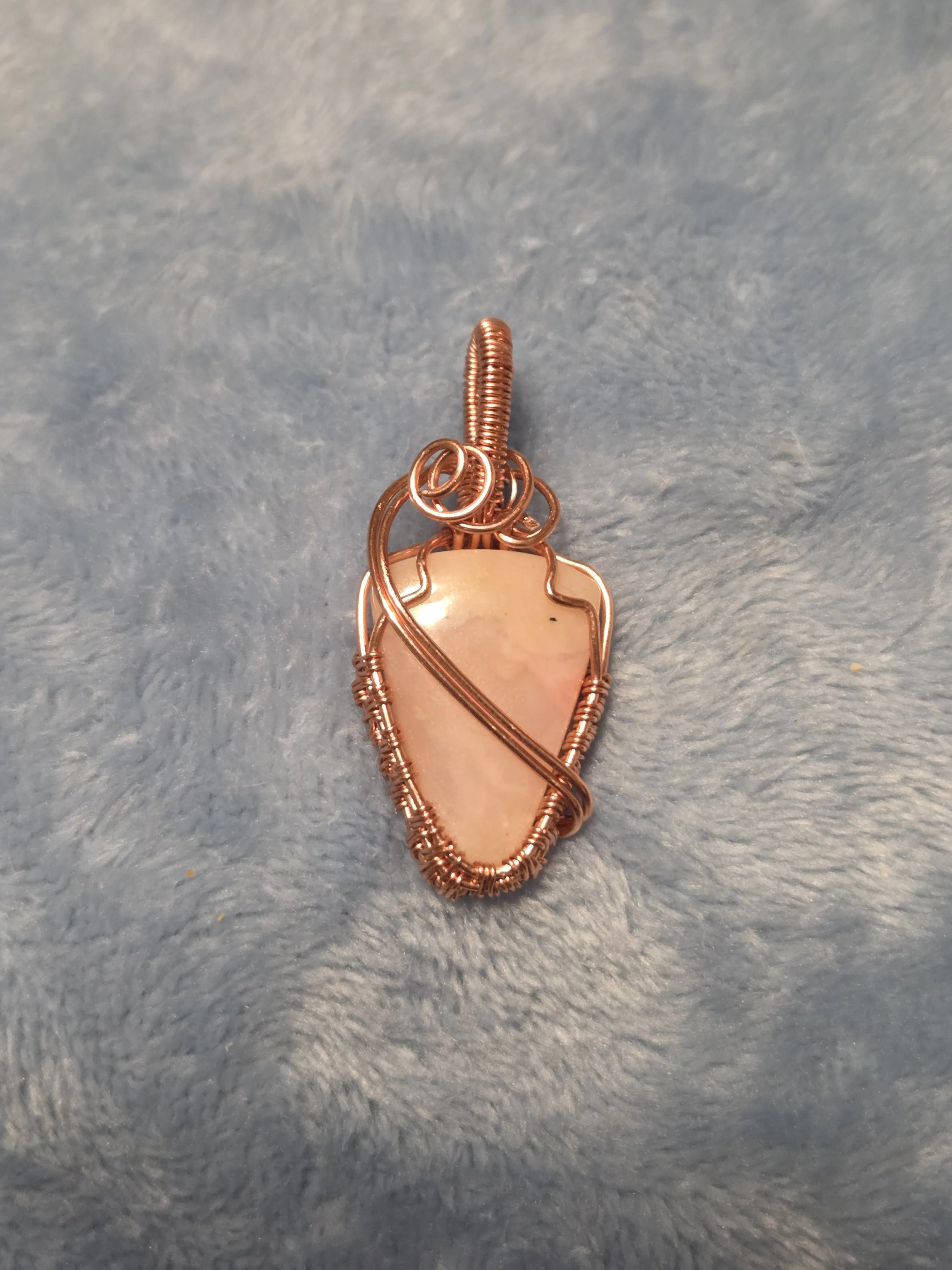 Peruvian Pink Opal Pendant
