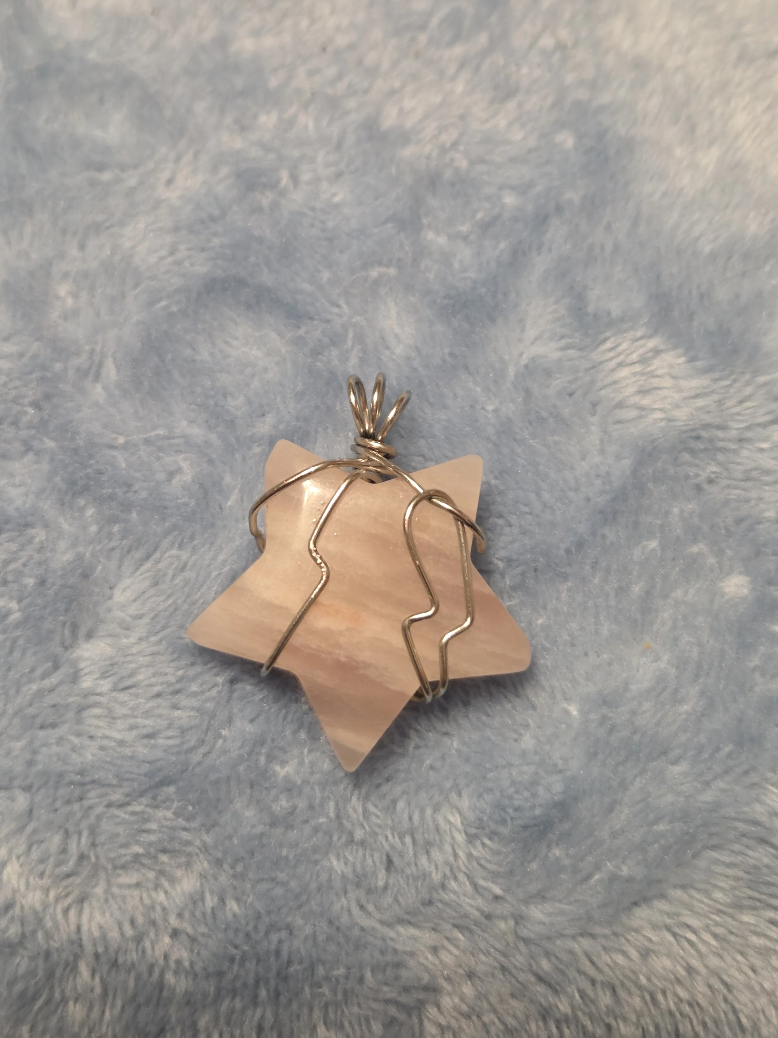 Rose Quartz Star Pendant