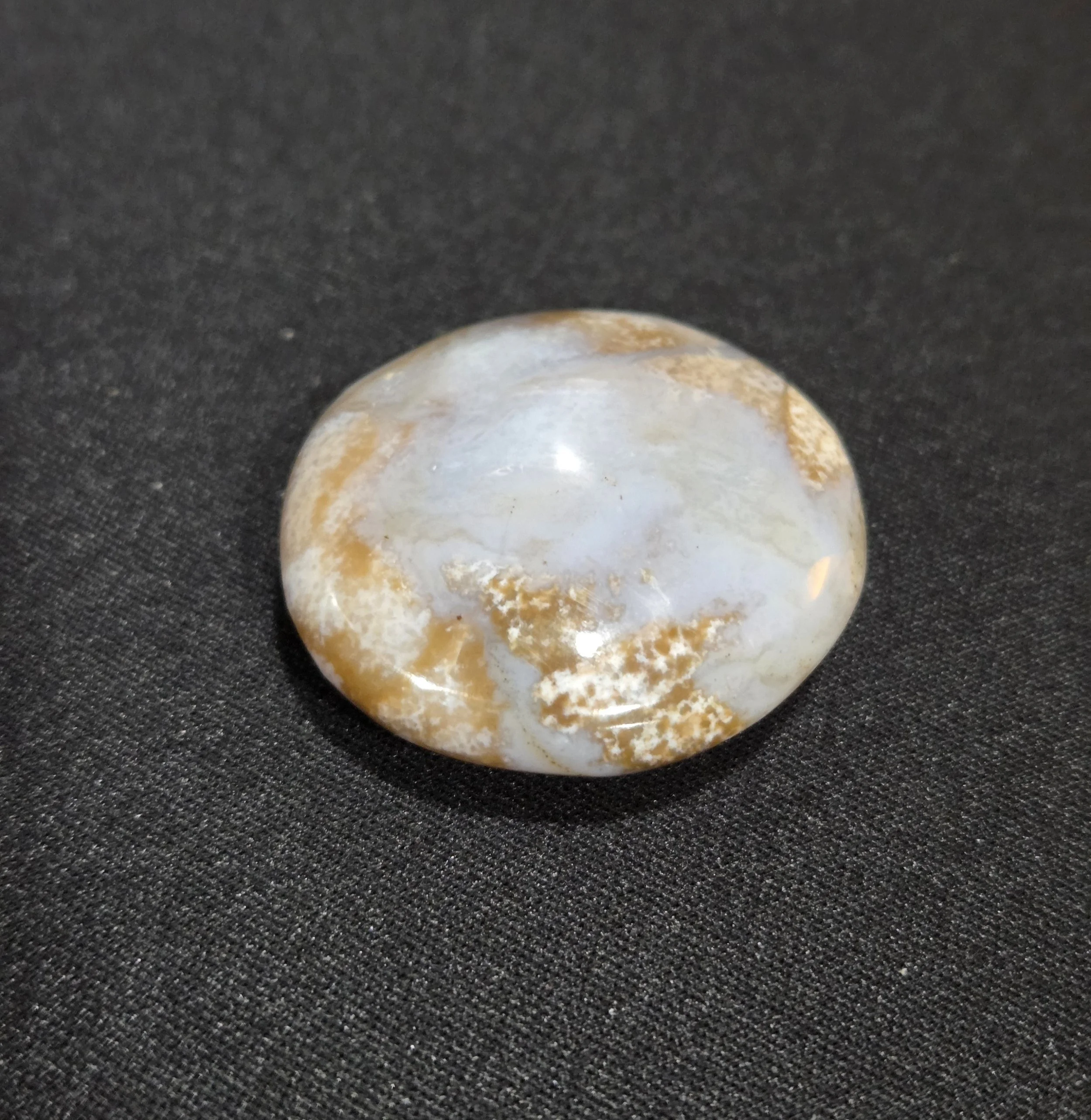 Moss Agate Worry Stone DEW Flare | Hand-Polished Natural Gemstone | Heart & Root Chakra Grounding, Growth, Abundance & Emotional Calm | Divine Exchange Within