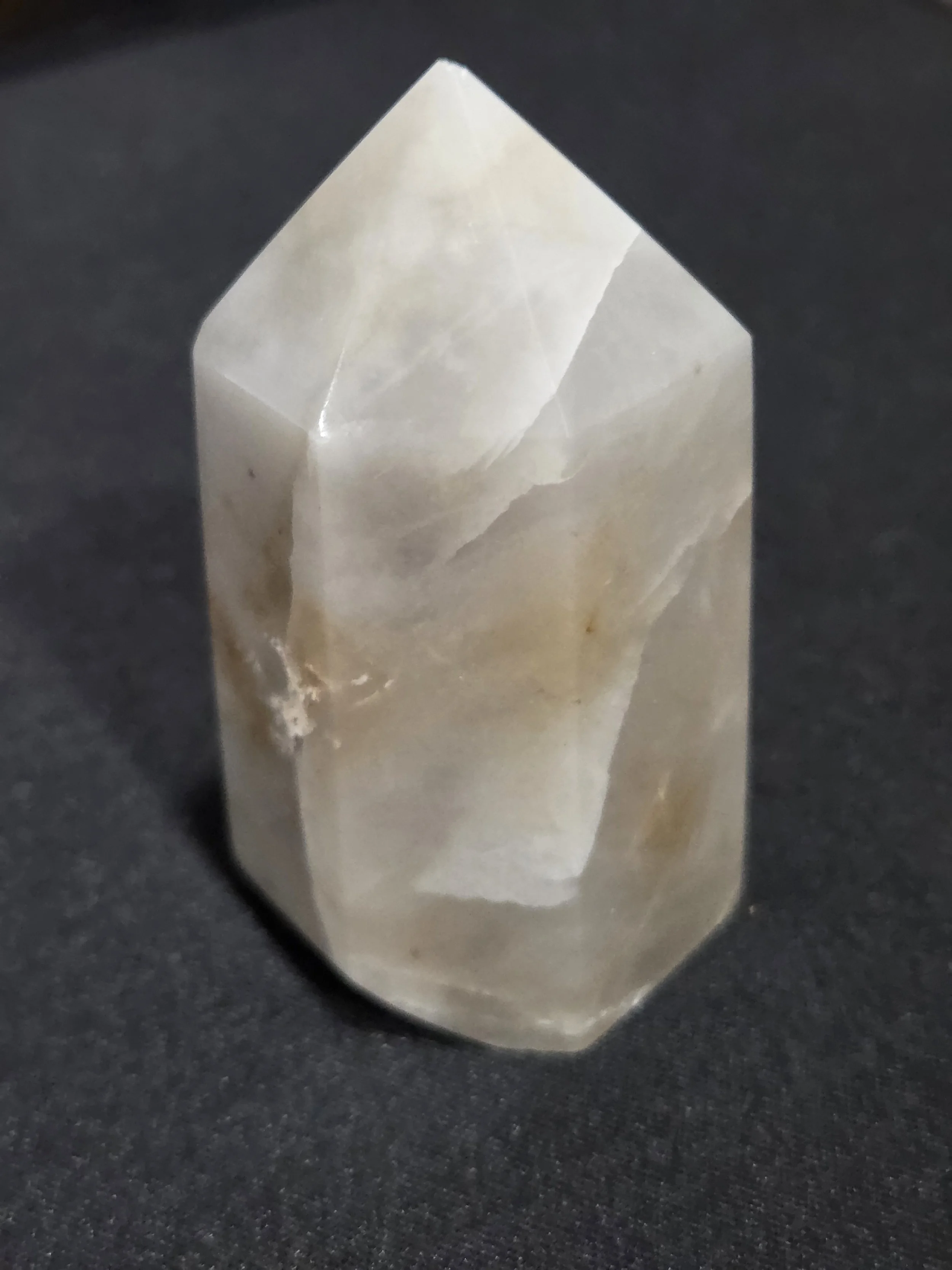 Agate Tower DEW Flare | Hand-Polished Natural Gemstone | Root Chakra Stability, Protection & Gentle Grounding | Divine Exchange Within