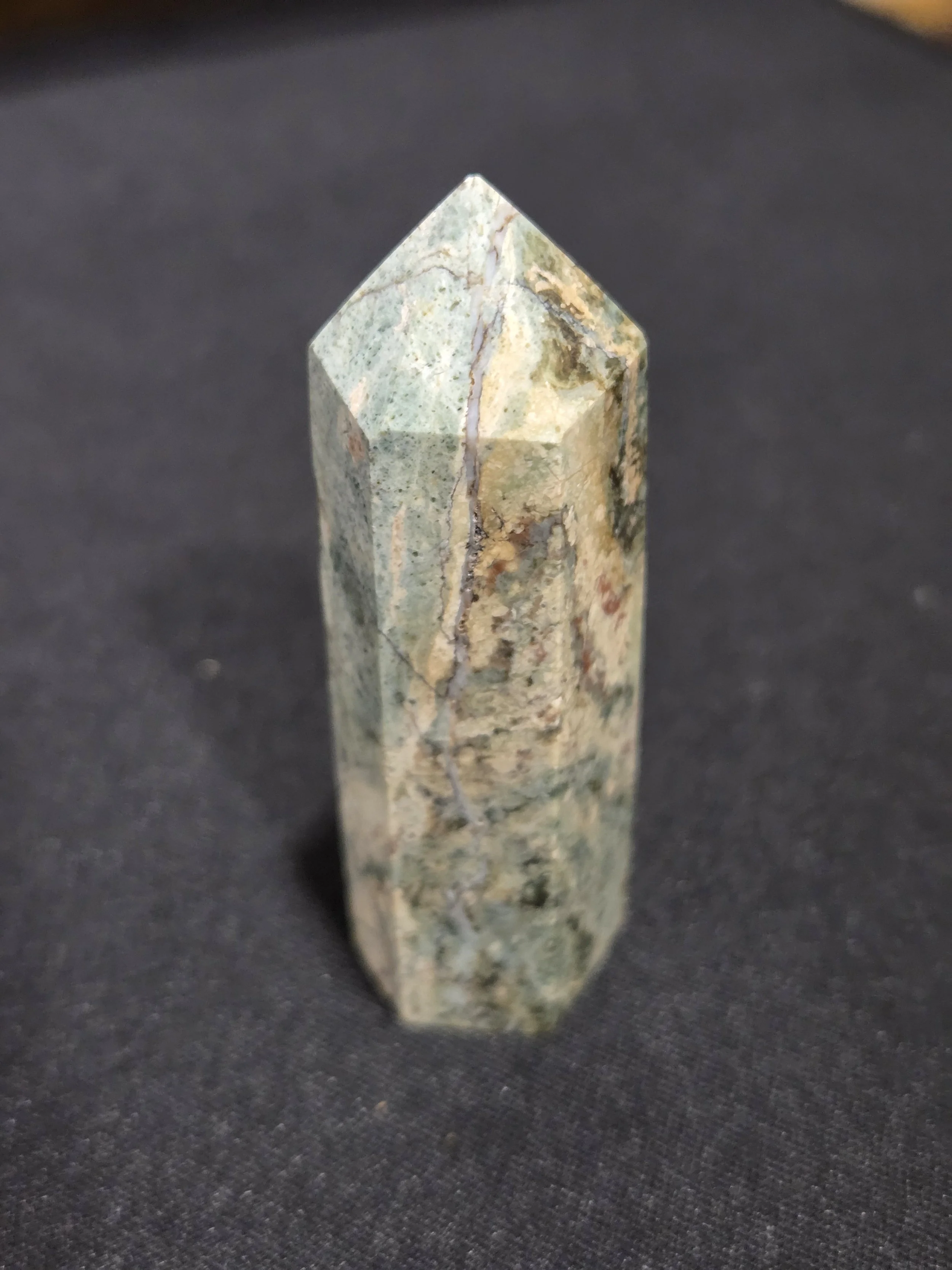 Mariposite Tower DEW Flare | Hand-Polished Natural Gemstone | Heart Chakra Harmony, Joy & Emotional Renewal | Divine Exchange Within