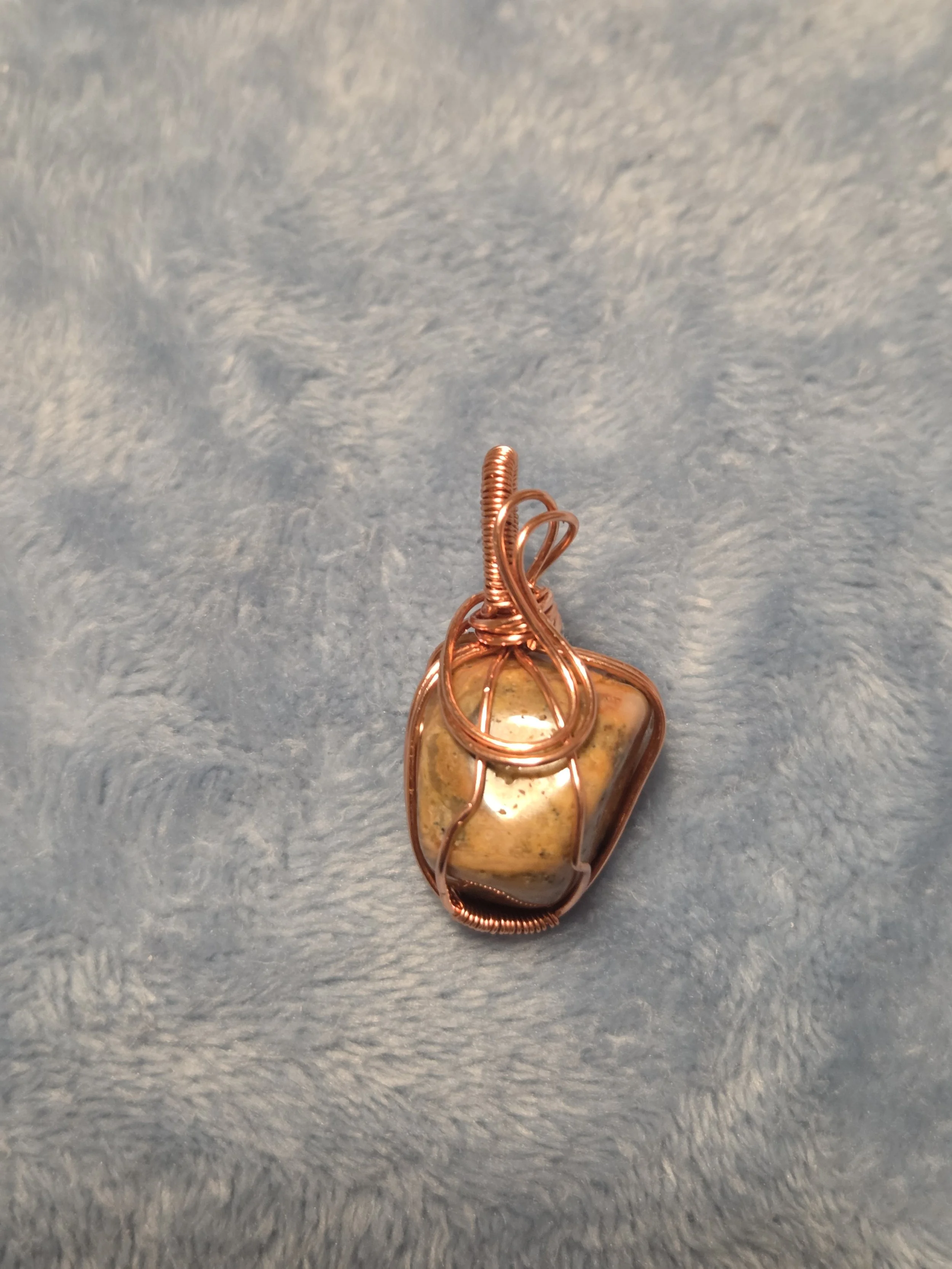 Bumblebee Jasper Tumble Pendant