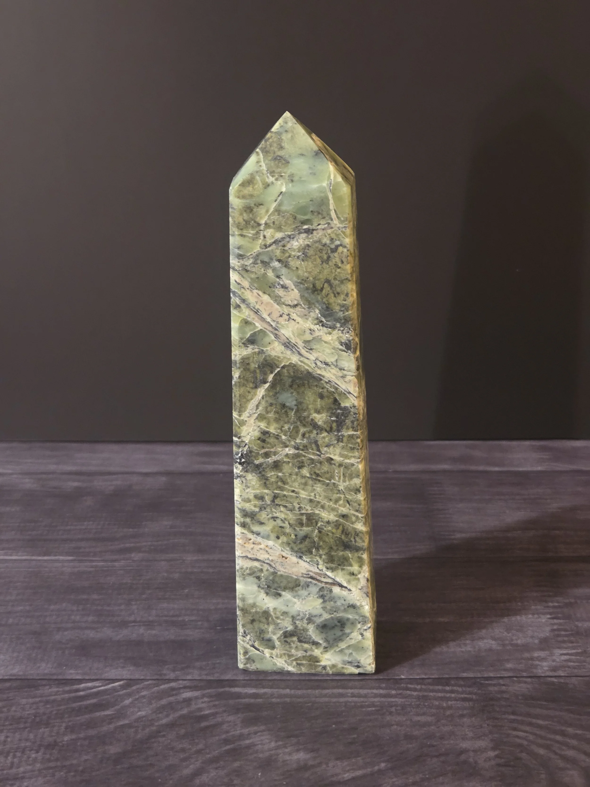 Nephrite Jade XL Polished Freeform – 14oz Healer’s Stone, Deep Green Earth Altar Crystal, Collector Mineral Mass