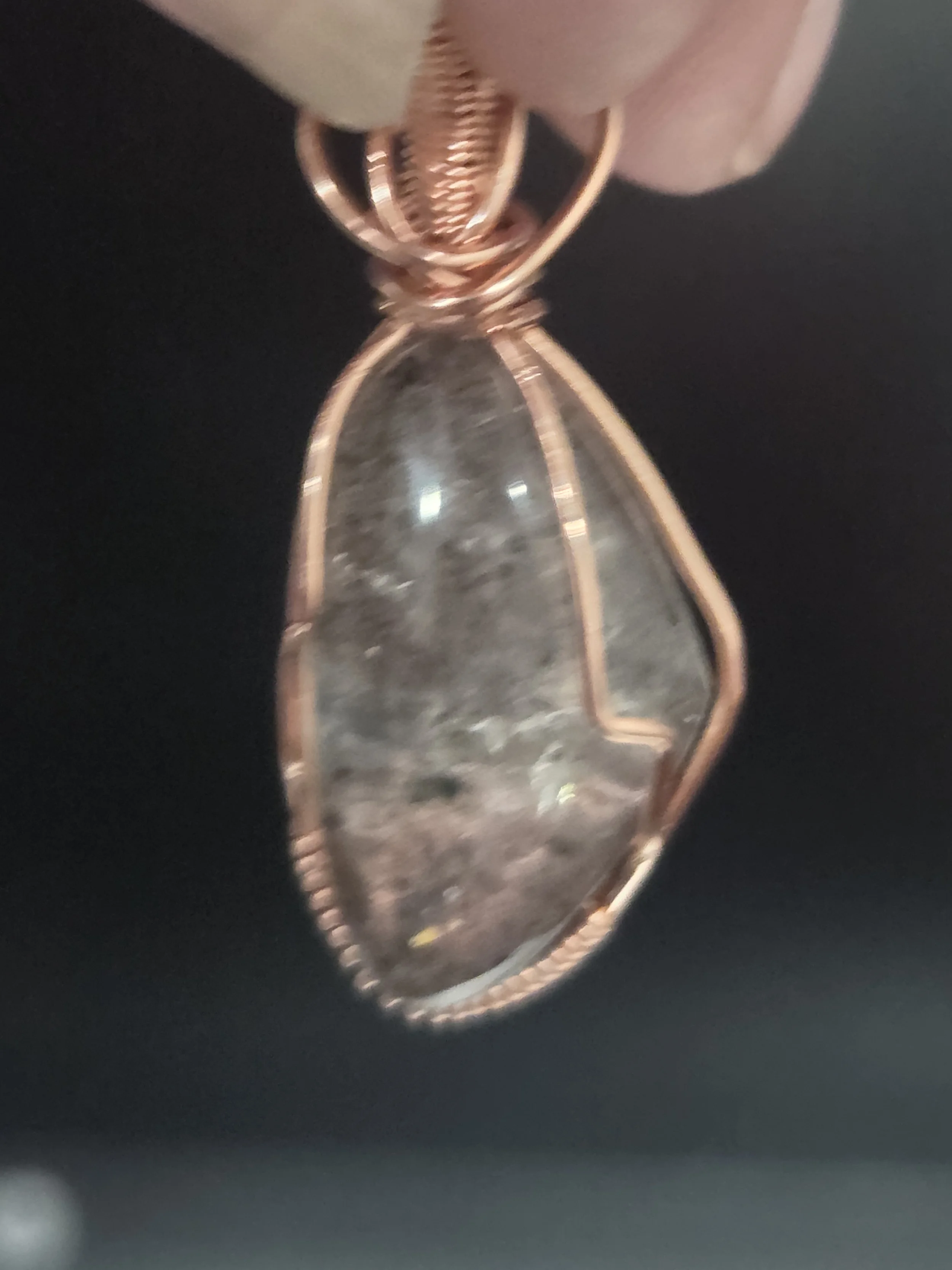 Garden Quartz Pendant DEW Flare | Natural Crystal in Copper | All-Chakra Activation, Growth & Inner Garden of Light | Divine Exchange Within