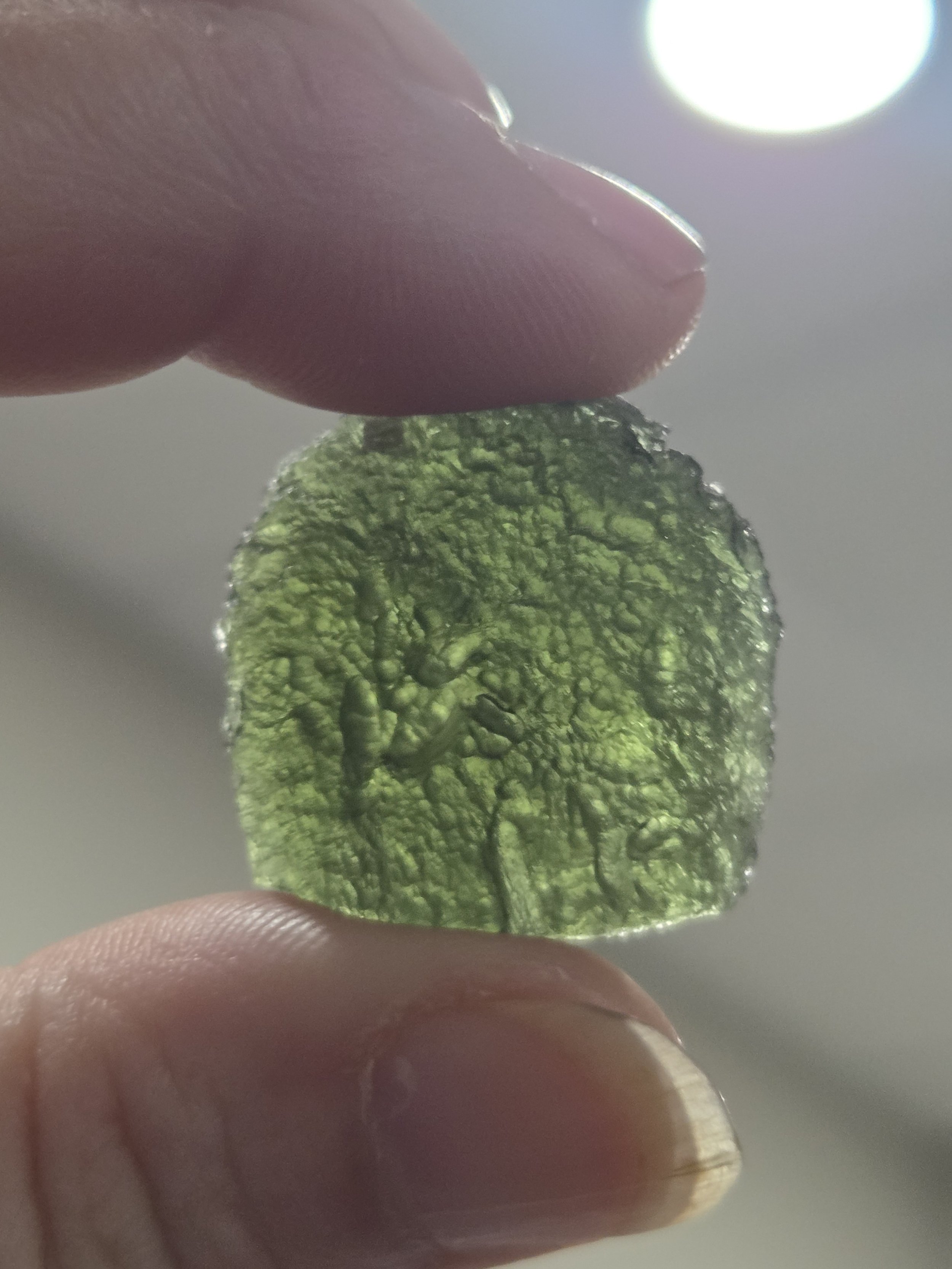 Moldavite Specimen DEW Flare | Natural Raw Tektite | Heart & Third Eye Chakra Activation, Transformation & Cosmic Connection | Divine Exchange Within