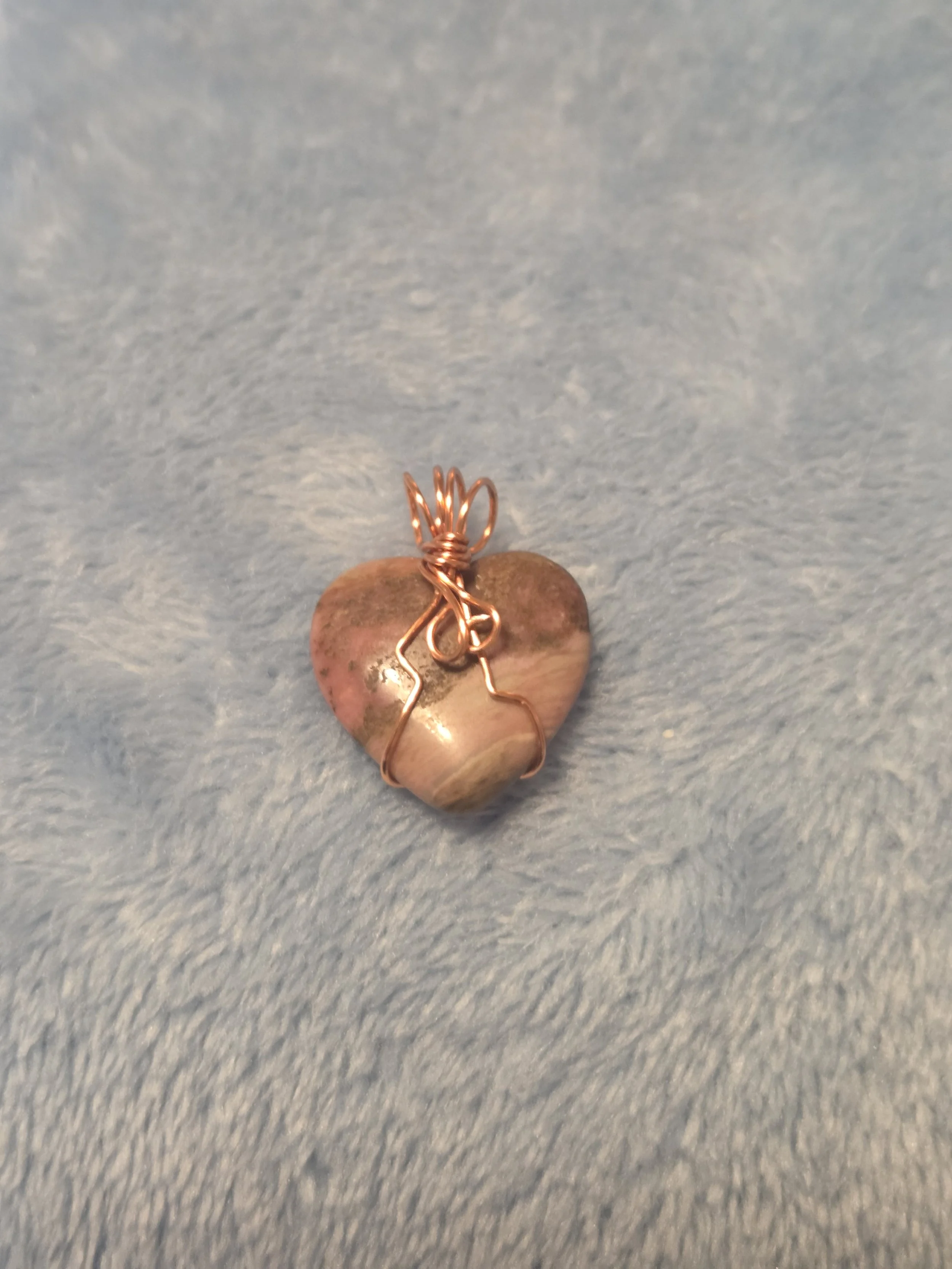 Noreena Jasper Heart Pendant | Handmade Earth Tone Stone Jewelry