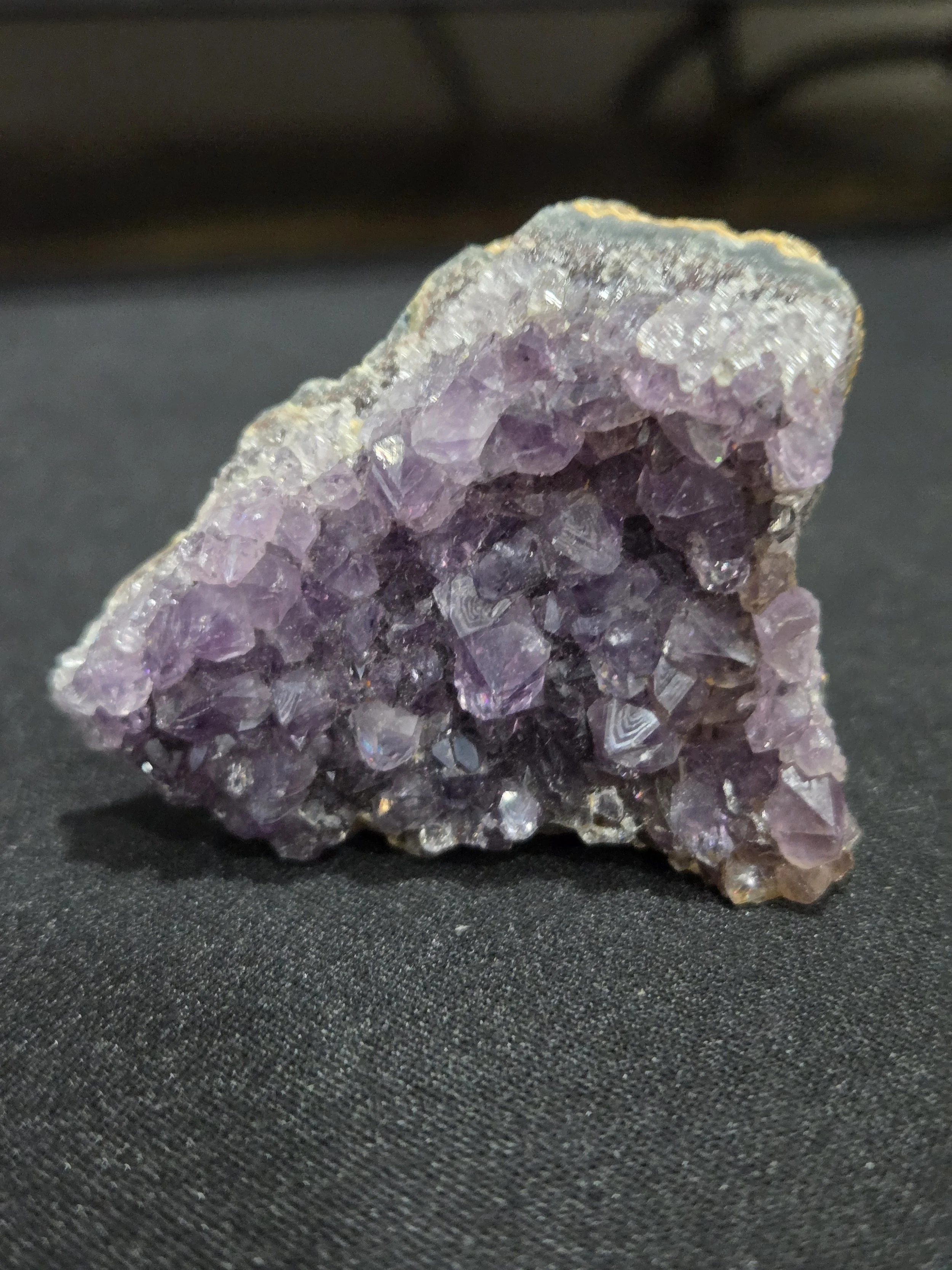 Amethyst Cluster DEW Flare | Natural Raw Crystal Cluster | Third Eye & Crown Chakra Awakening, Intuition & Spiritual Calm | Divine Exchange Within