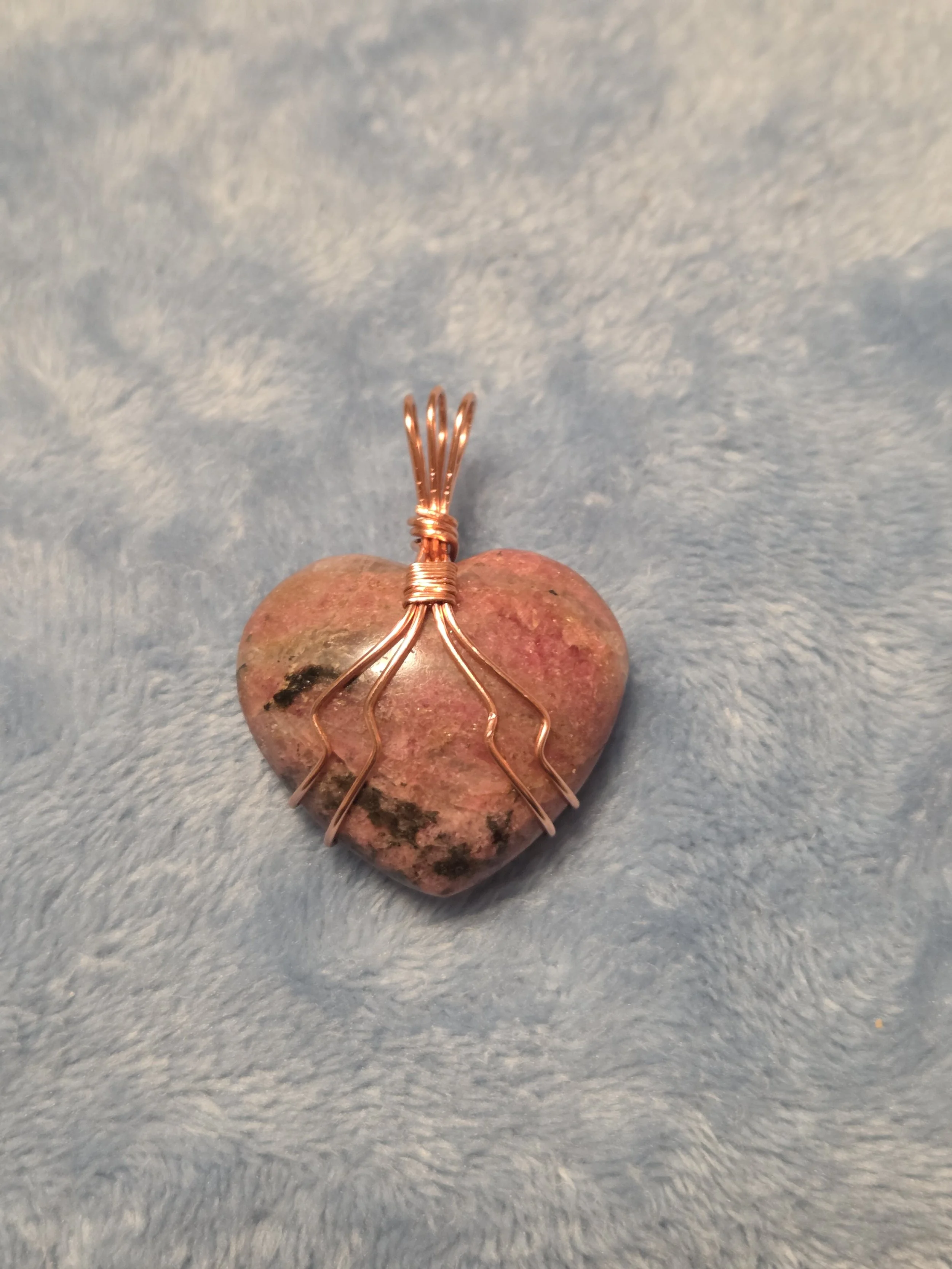 Rhodonite Heart Pendant