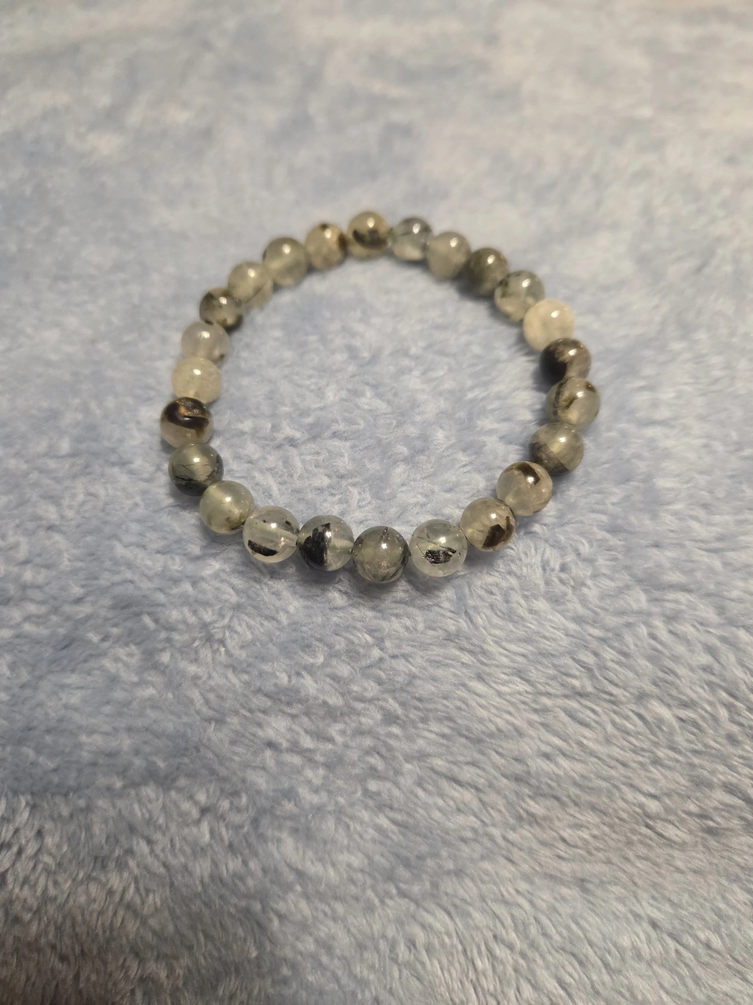 Peridot Stretch Bracelet DEW Flare | Natural 8mm Gemstone Beads | Heart & Solar Plexus Chakra Positivity, Abundance & Gentle Healing | Divine Exchange Within