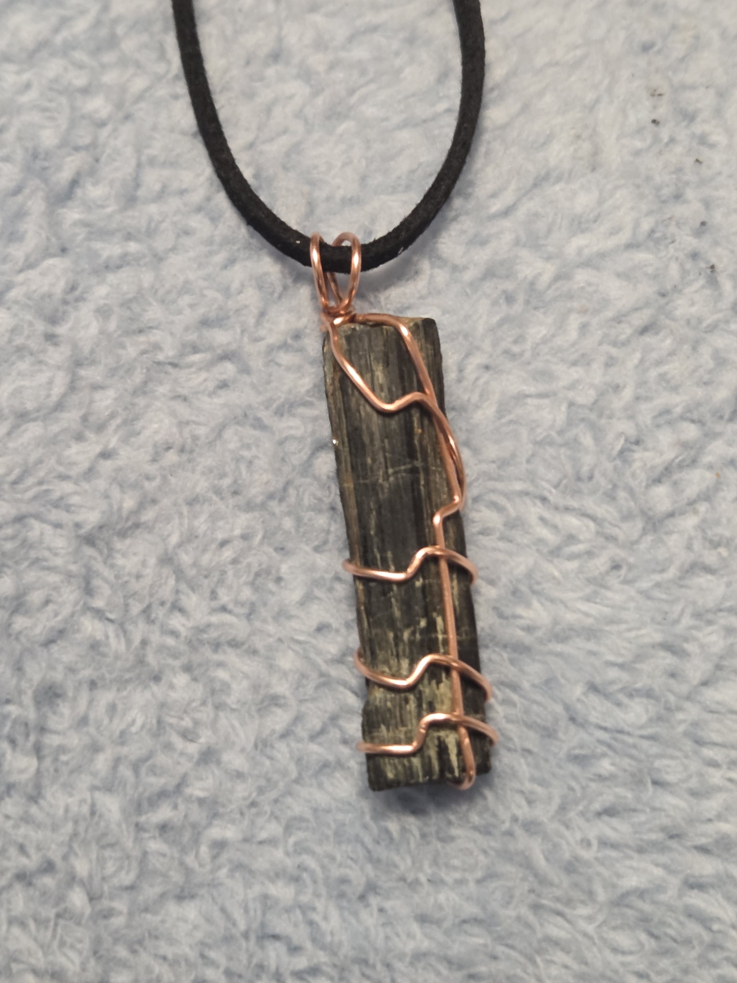 Black Tourmaline Pendant DEW Flare | Hand-Wrapped in Copper | Root Chakra Protection, Grounding & Energetic Shield | Divine Exchange Within