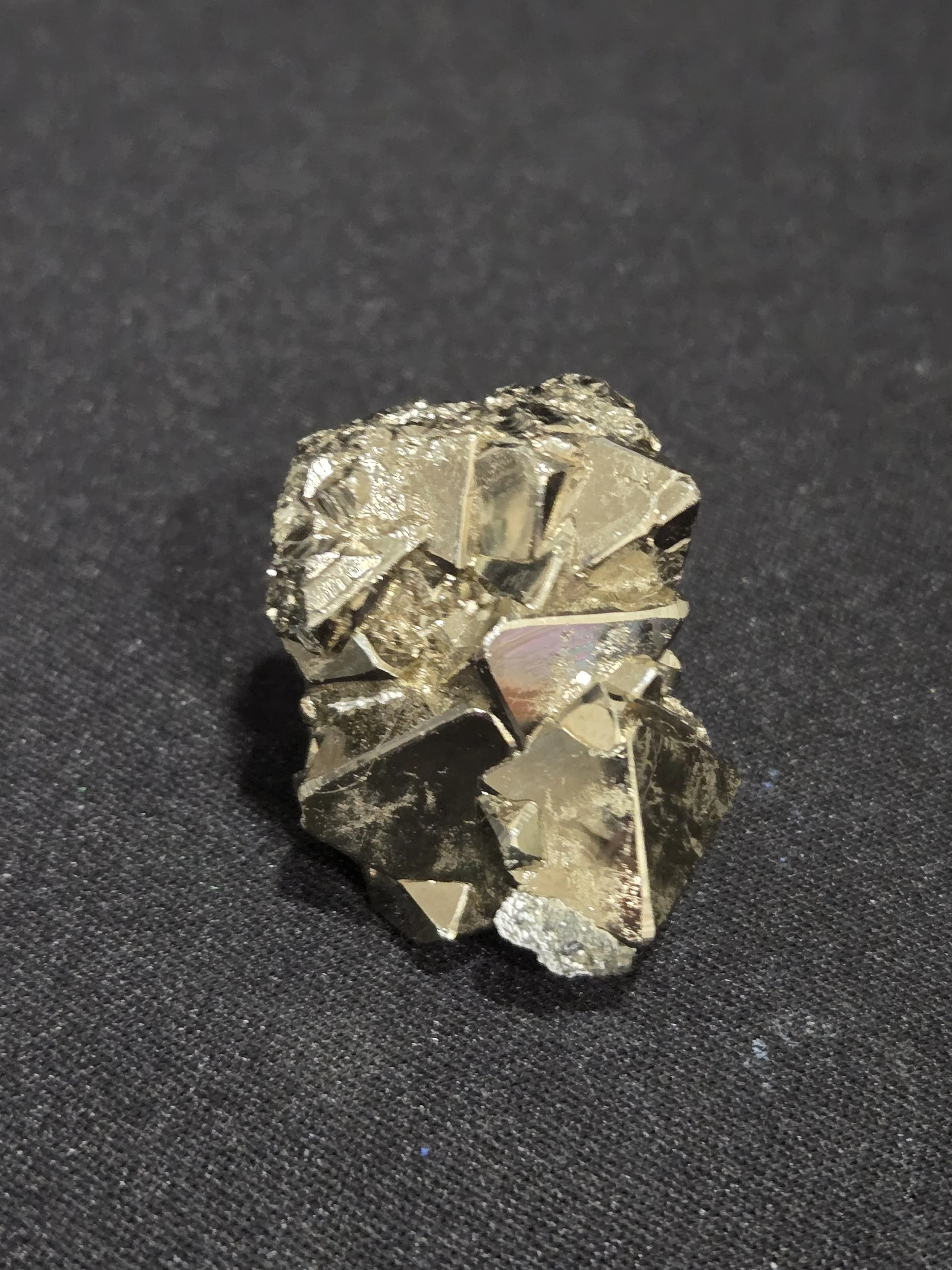 Cubic Pyrite Specimen DEW Flare | Natural Raw Crystal Cube Cluster | Solar Plexus Chakra Power, Manifestation & Protection | Divine Exchange Within