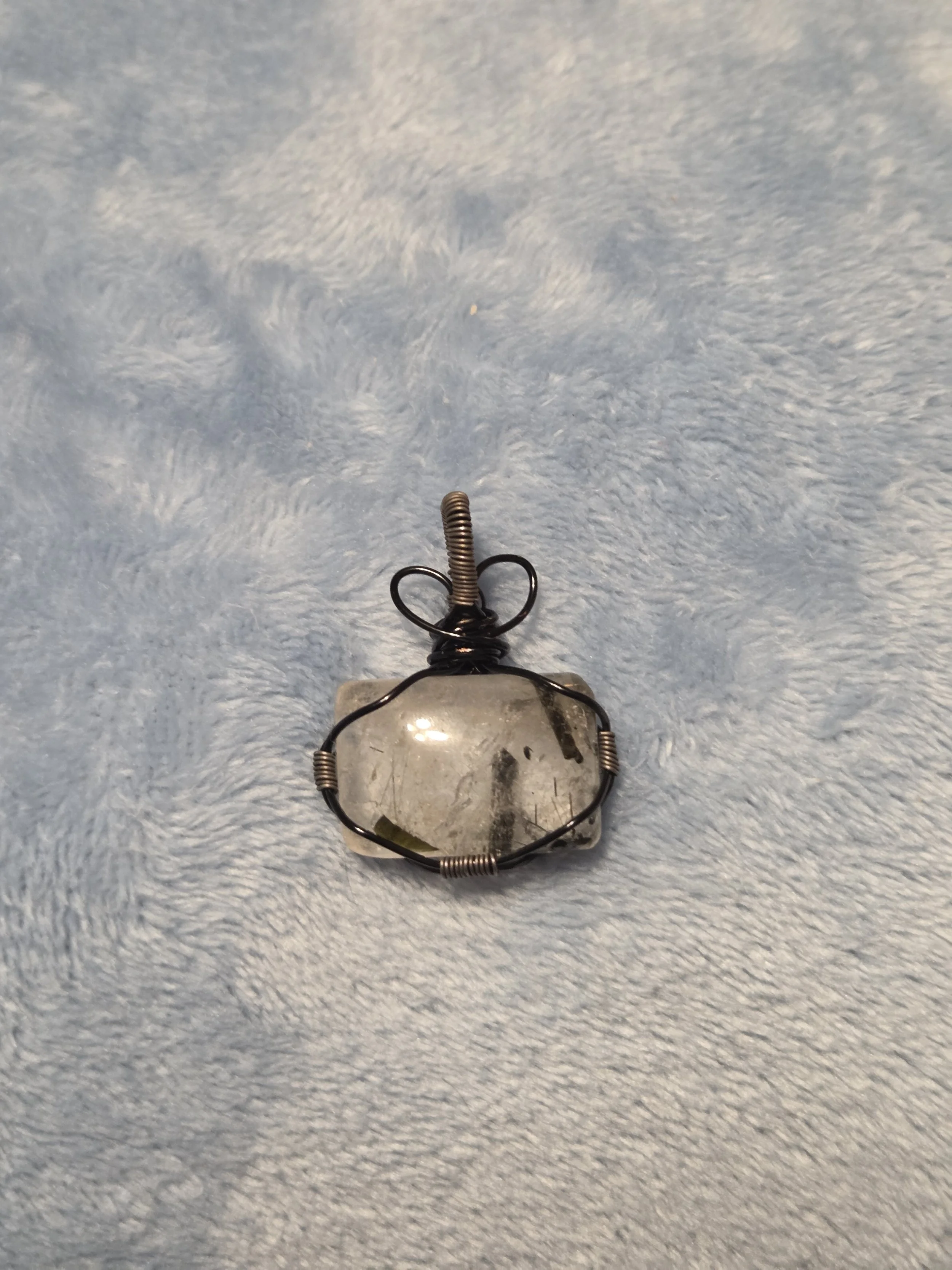 Green Tourmaline in Quartz