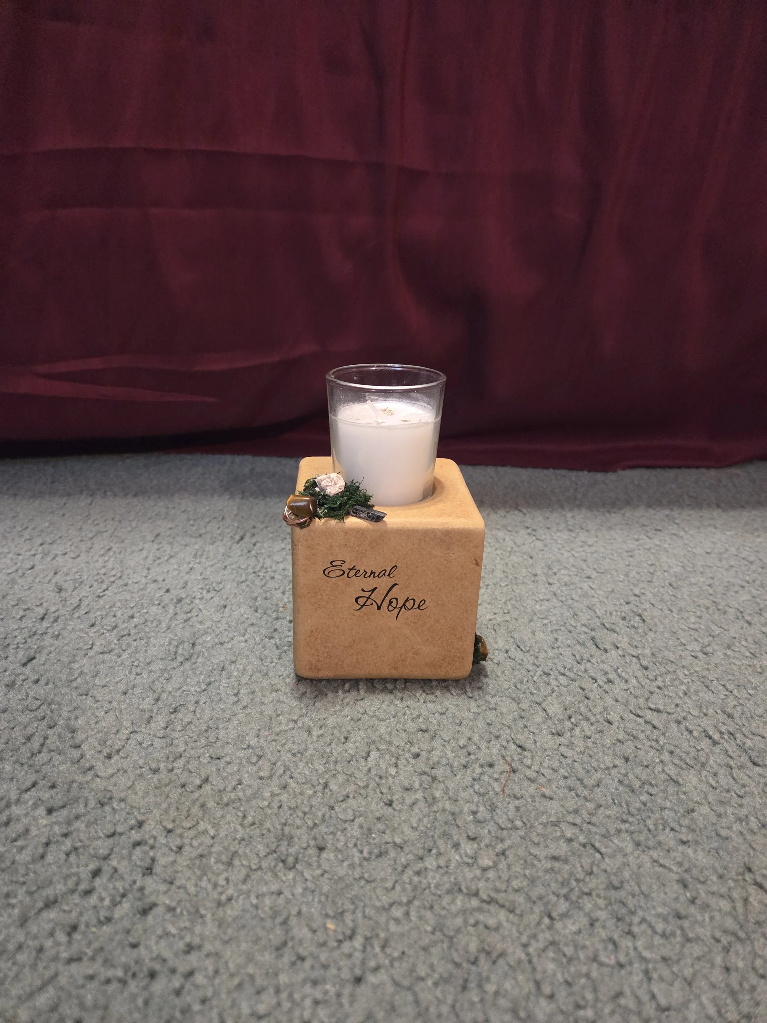 Eternal Hope Candle Holder – The Heart’s Journey Collection | Faith, Peace & Intention Decor