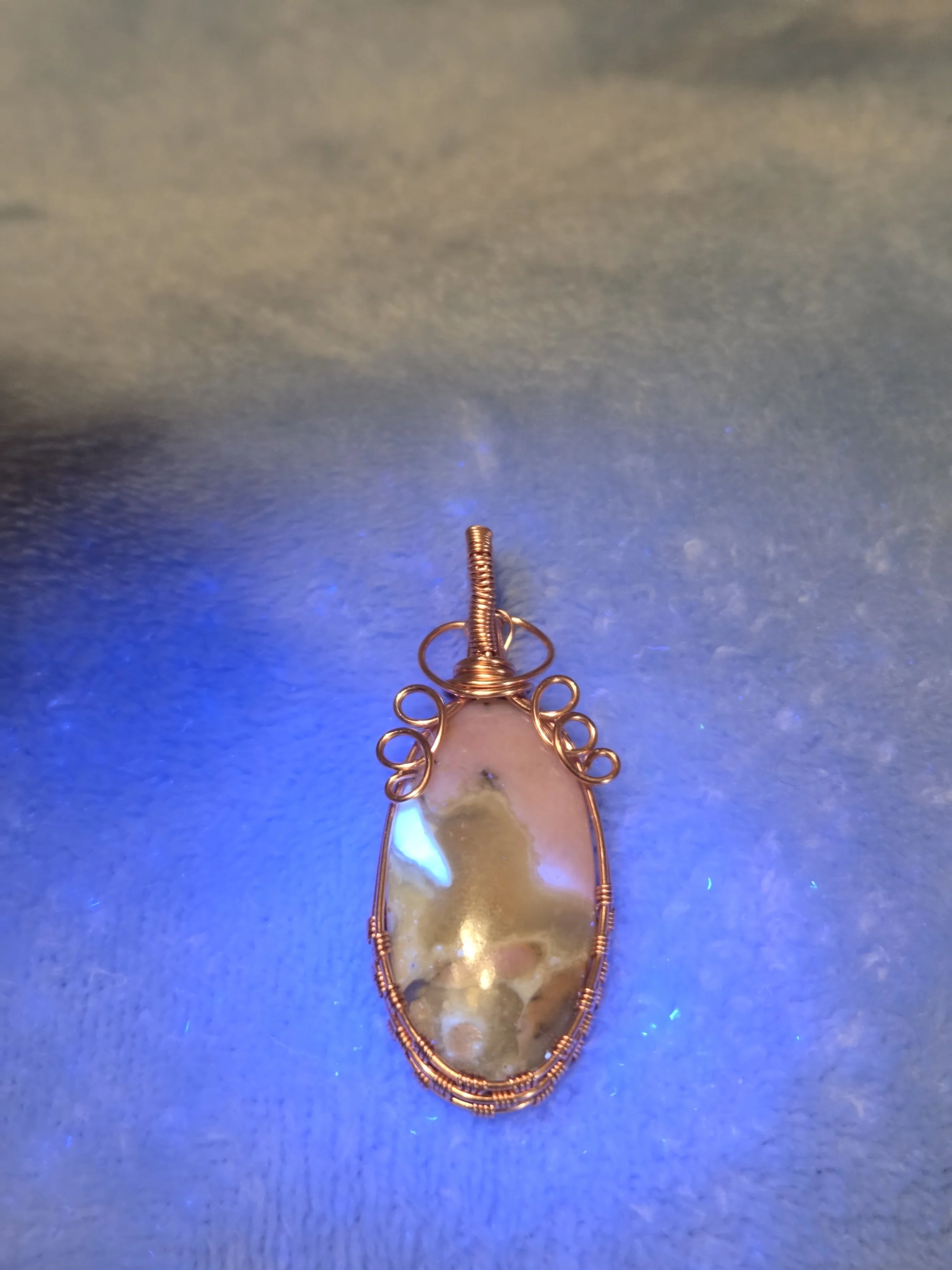 Peruvian Pink Opal Pendant | Hand-Wrapped in Copper | Heart Chakra Healing | Gentle Love, Emotional Renewal & Self-Compassion | Divine Exchange Within