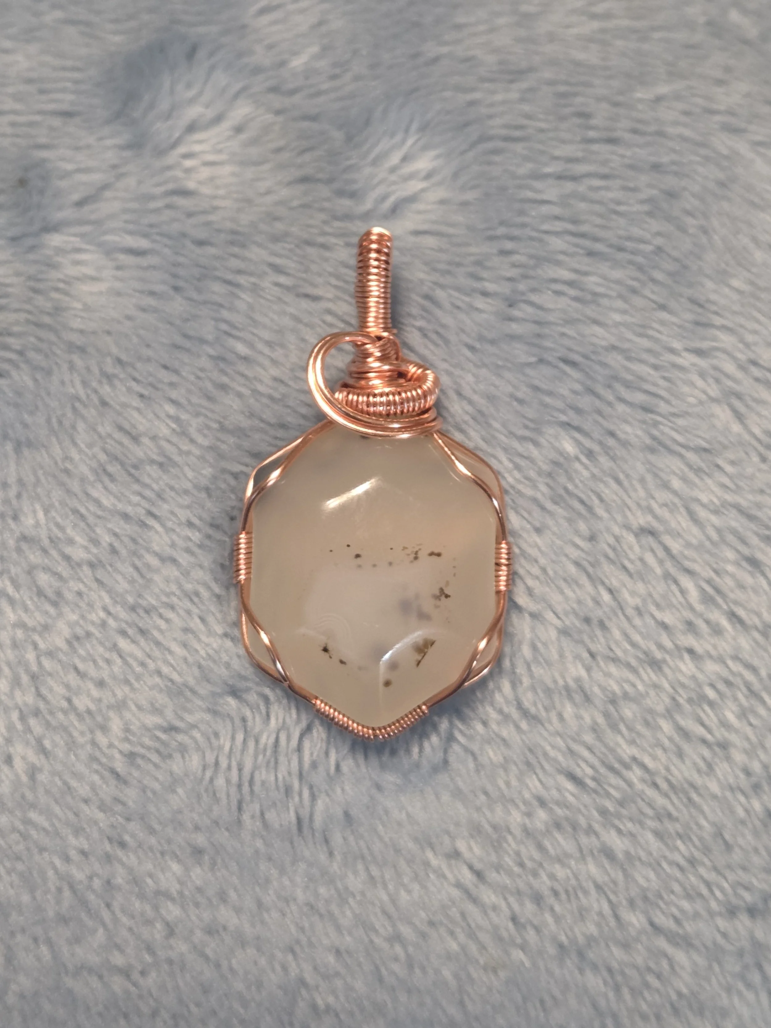 Flower Agate Pendant