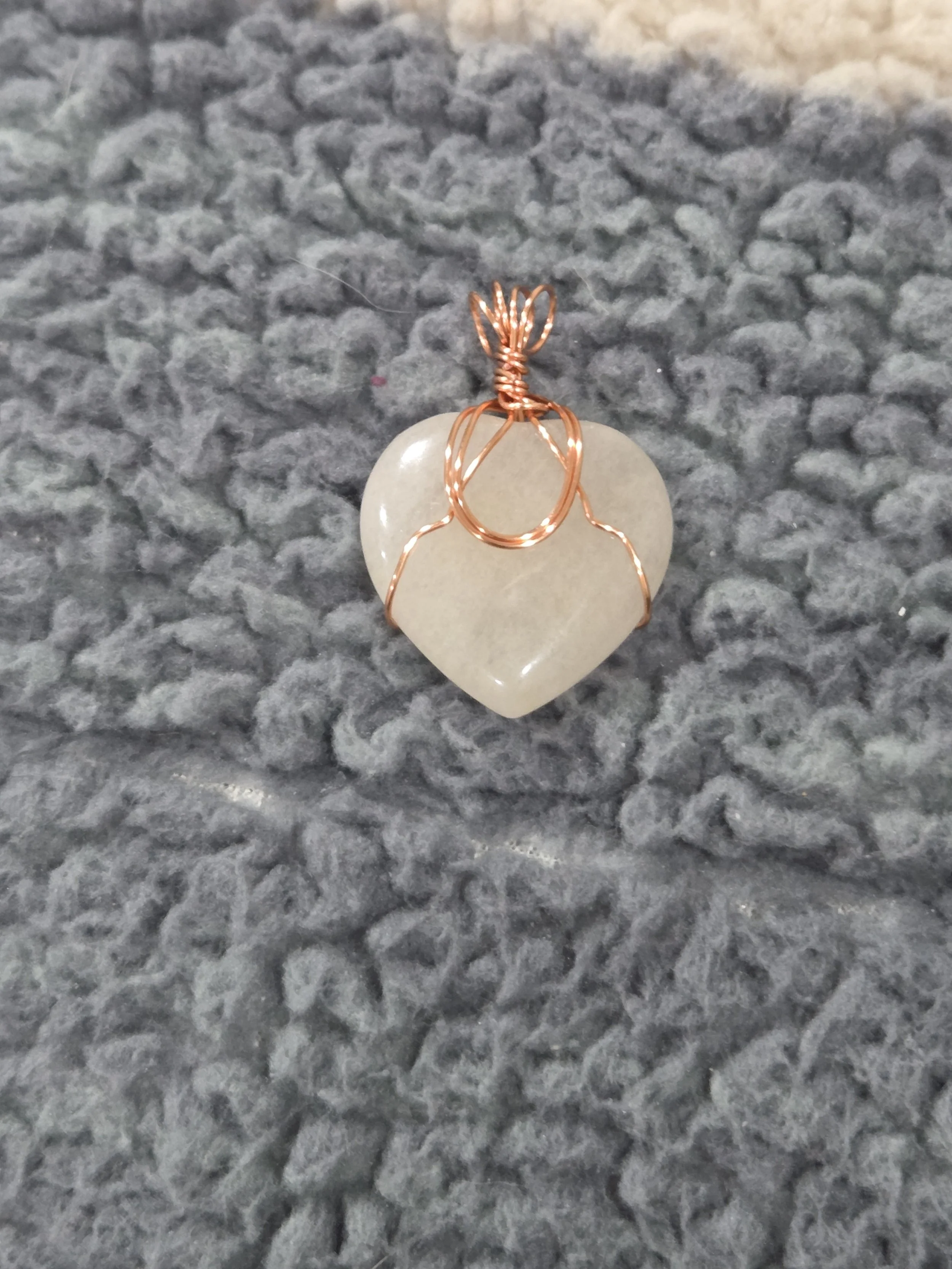 Clear Quartz Heart Pendant DEW Flare | Natural Crystal in Copper | All-Chakra Activation, Amplification & Pure Light | Divine Exchange Within