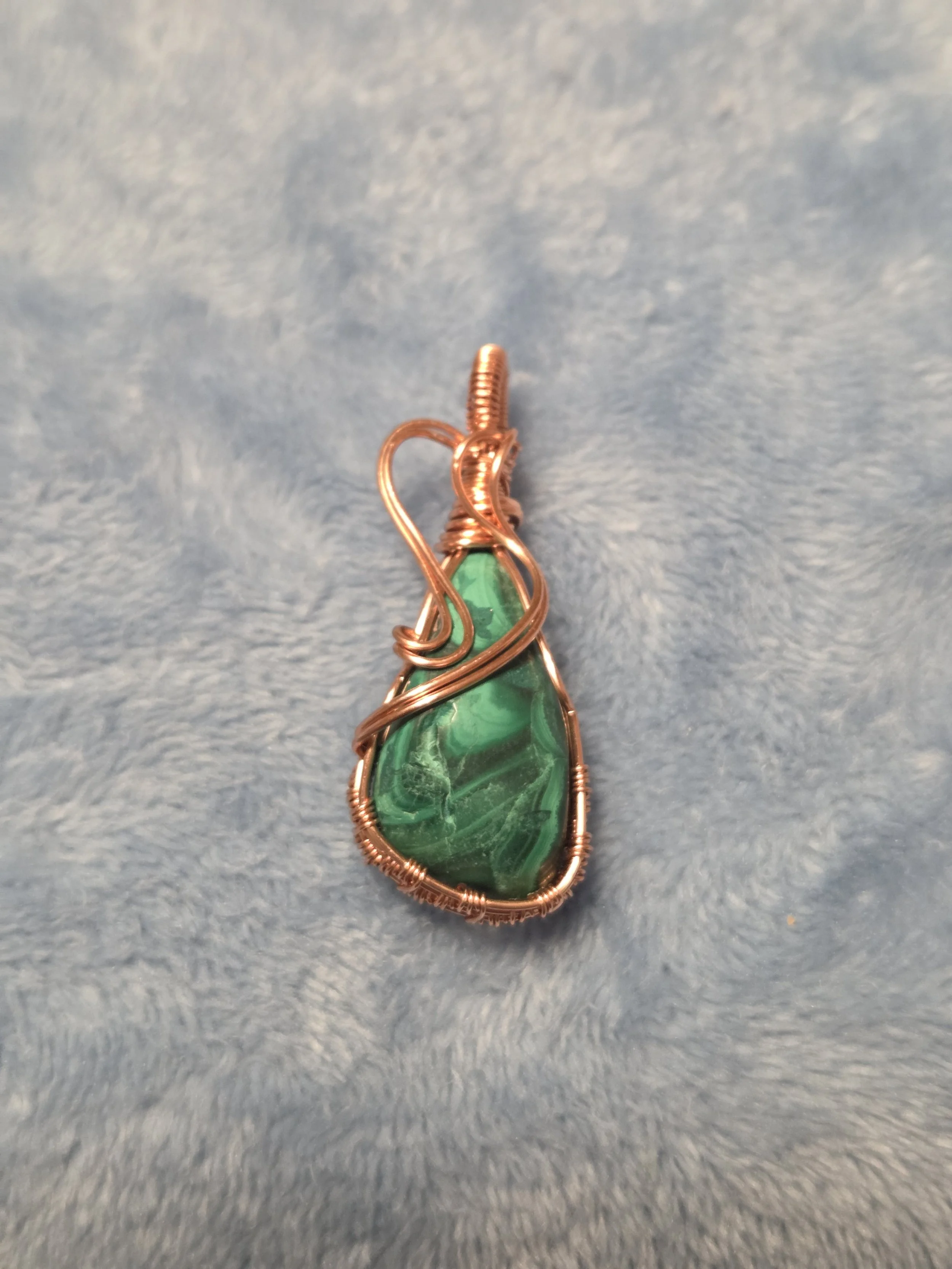 Malachite Tumbled Pendant