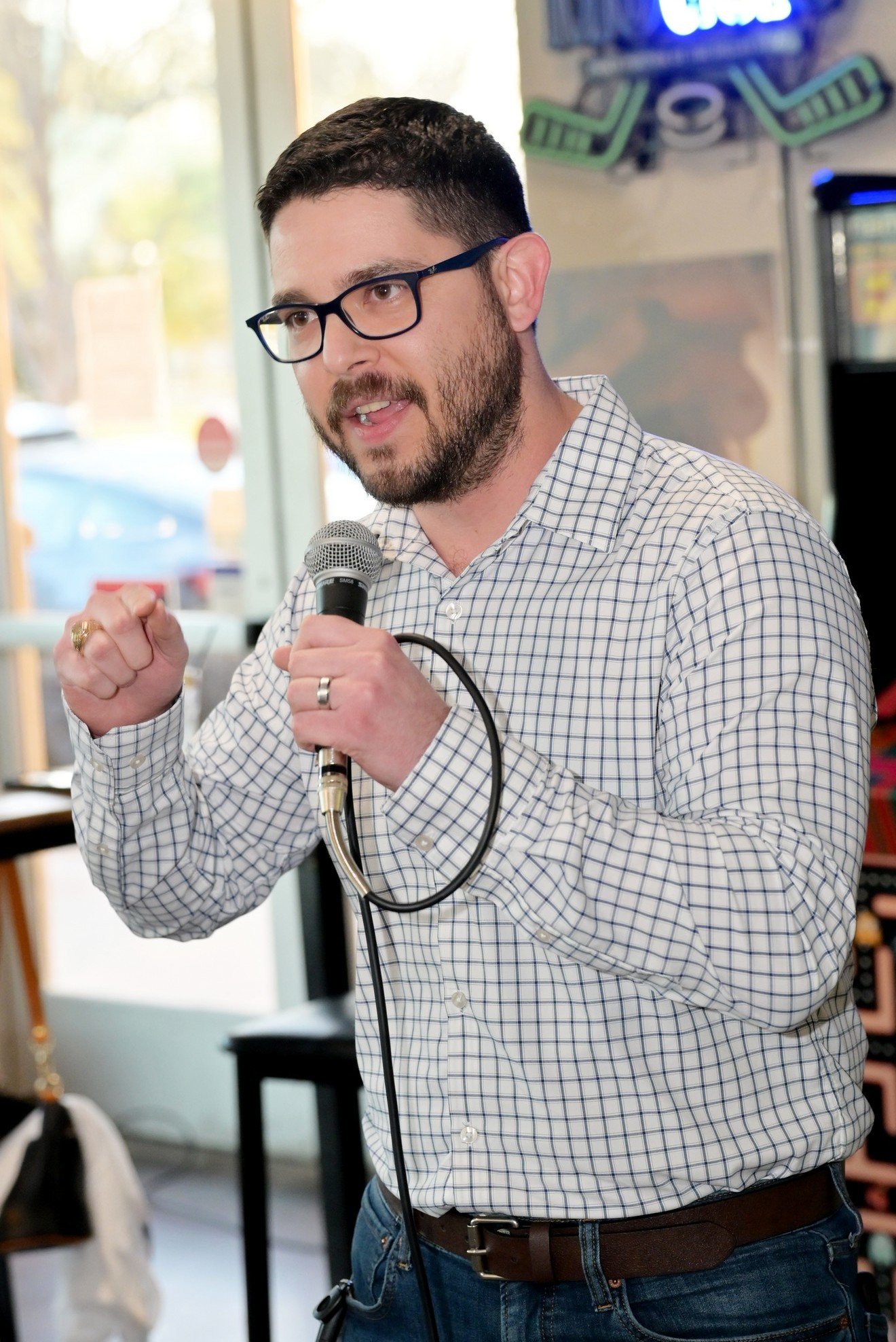 orlando Lopez speaking at event