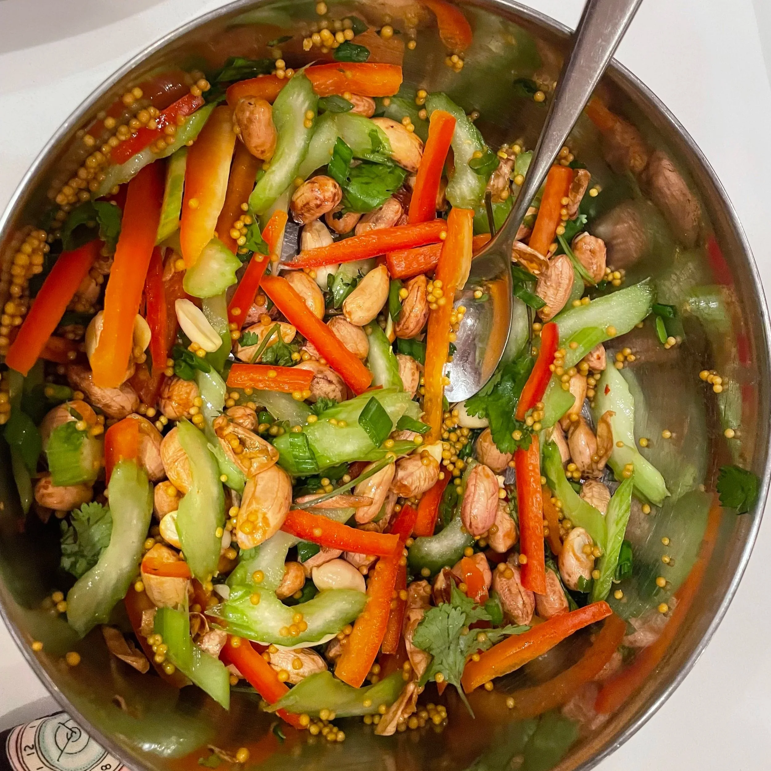 I Made Vivian Howard’s Big Bone-In Pork Chops with Pickled Peanut Salad
