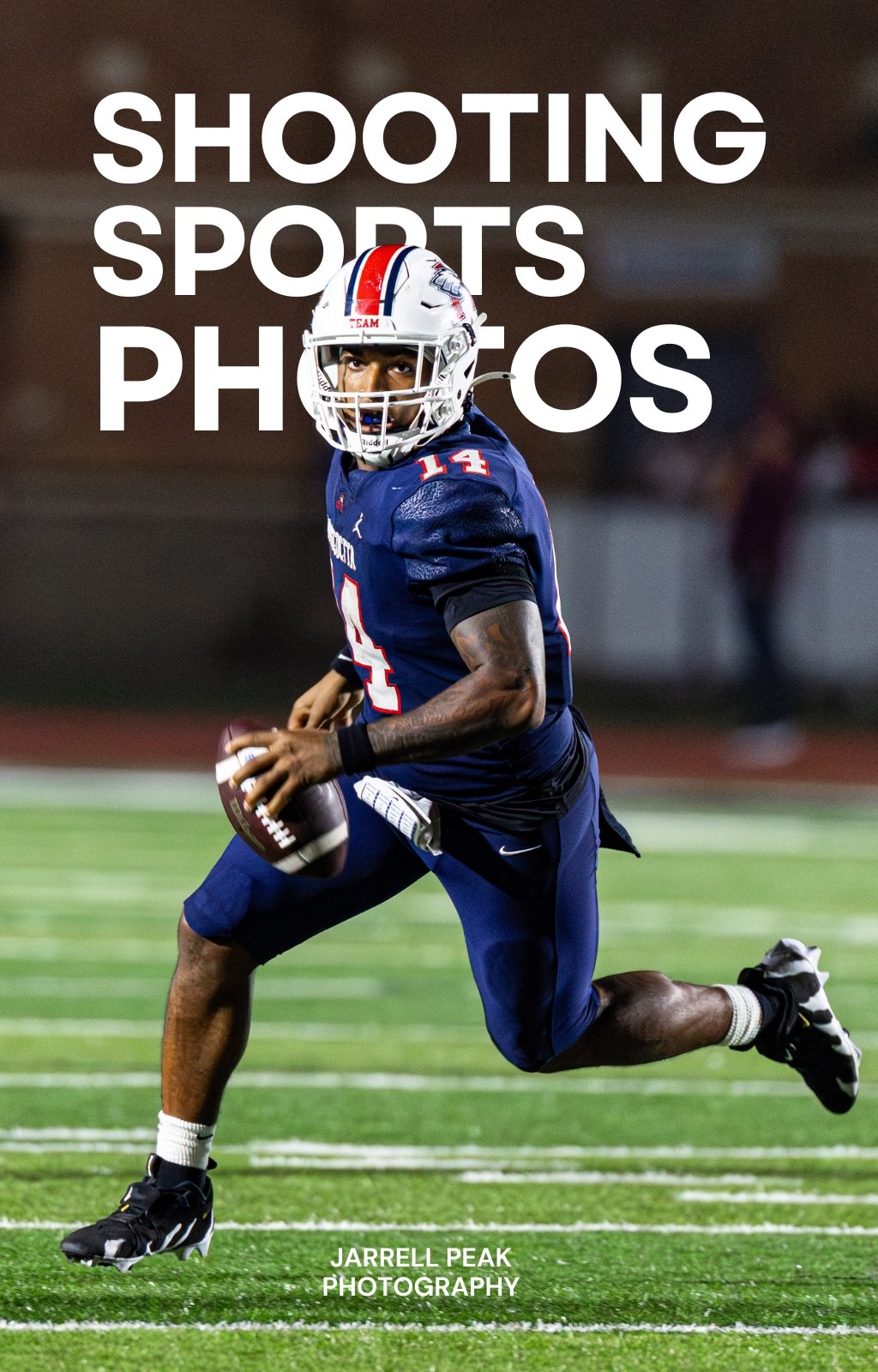 Quarterback holding football High School Varsity