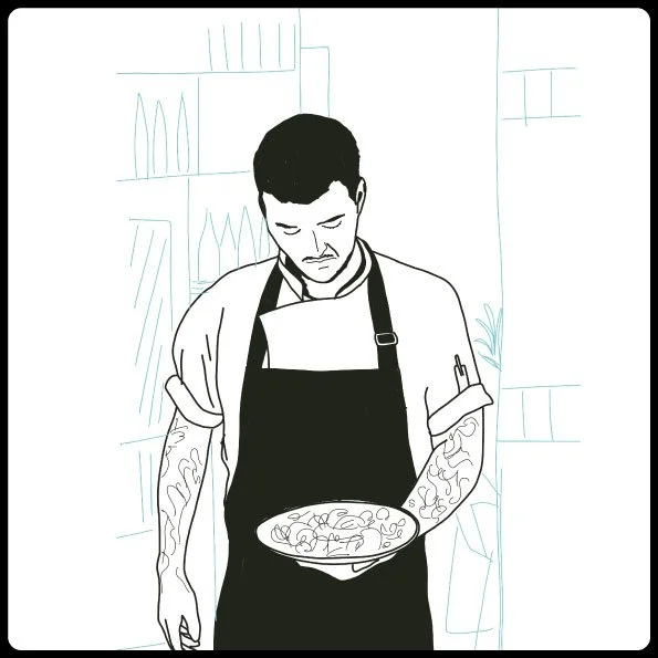 Digital Illustration.
Yes Chef