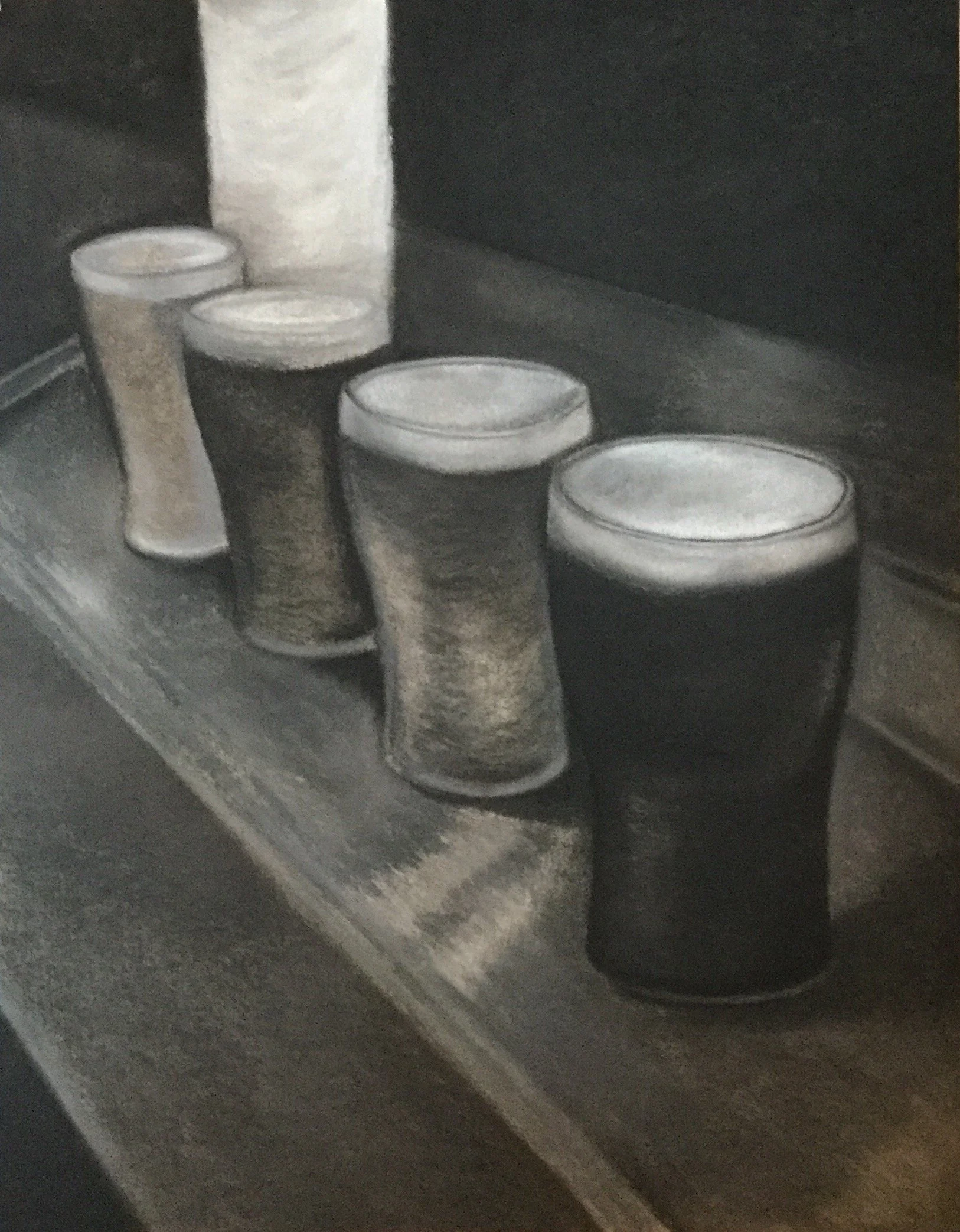 Staffies - Thirsty Work Series
A1 Pastel & Charcoal on Card