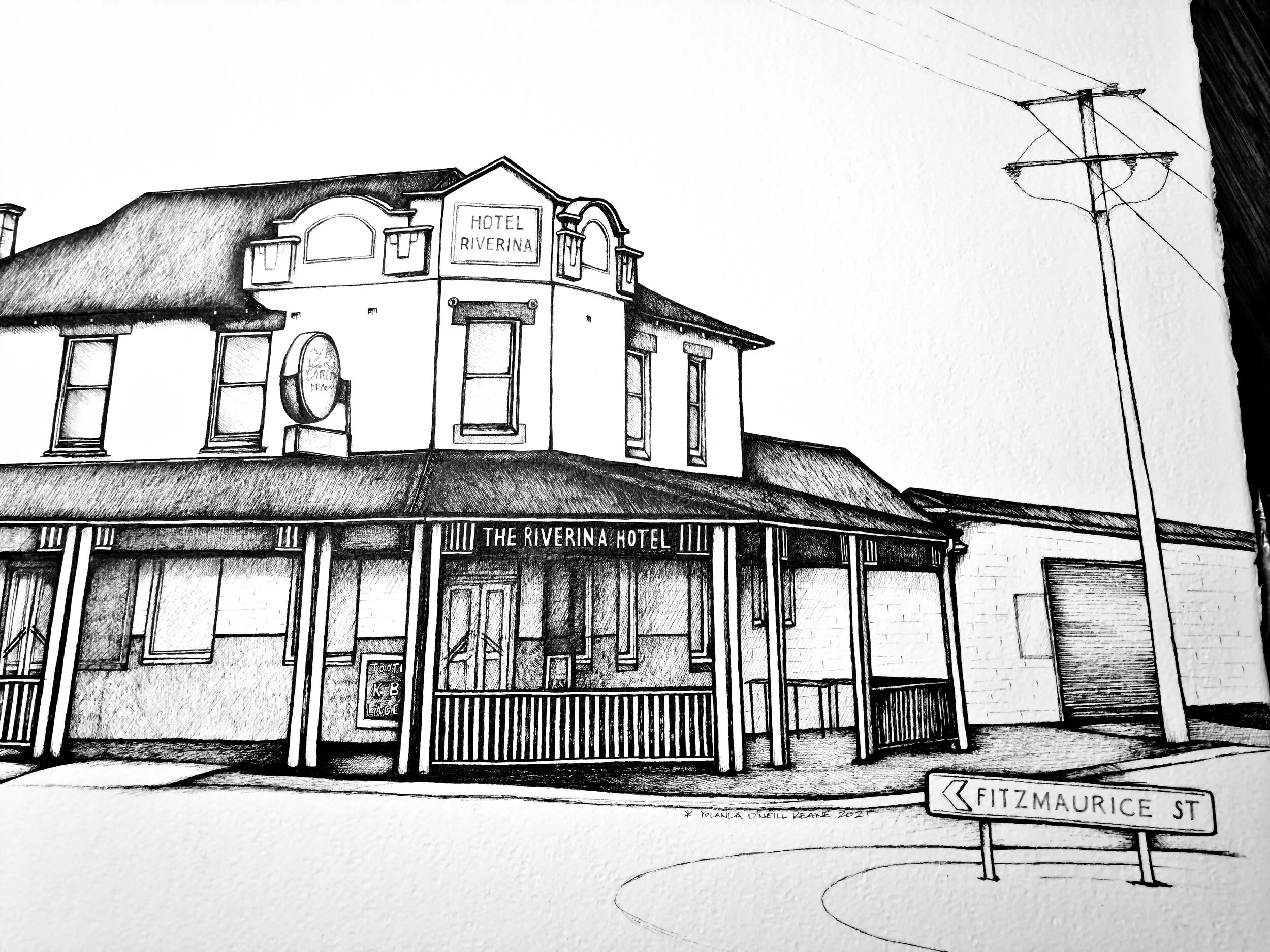 The Riv
A1 Pigment Pen on Watercolour paper