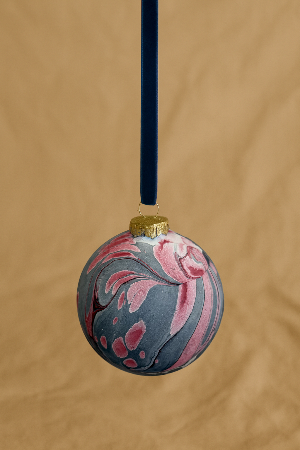 Blue & Red Bauble - Singular