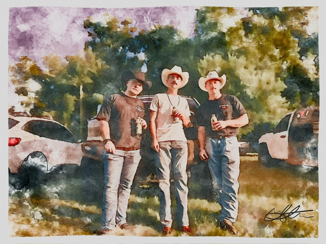 Custom Milestone Watercolor Portraits