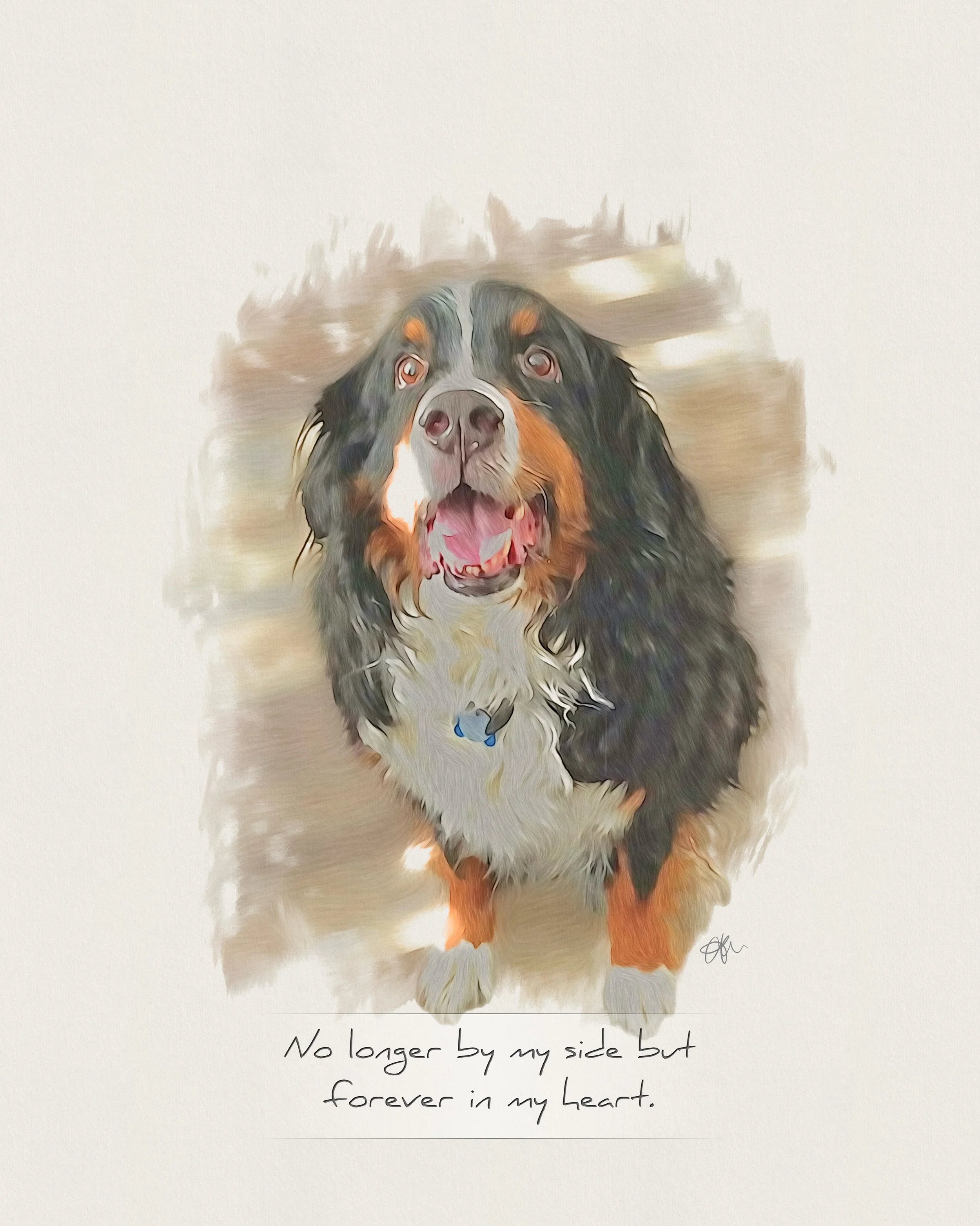 Custom Memorial Pet Portrait