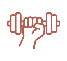 Illustration of a flexed bicep muscle