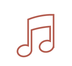 Icon of a musical note.