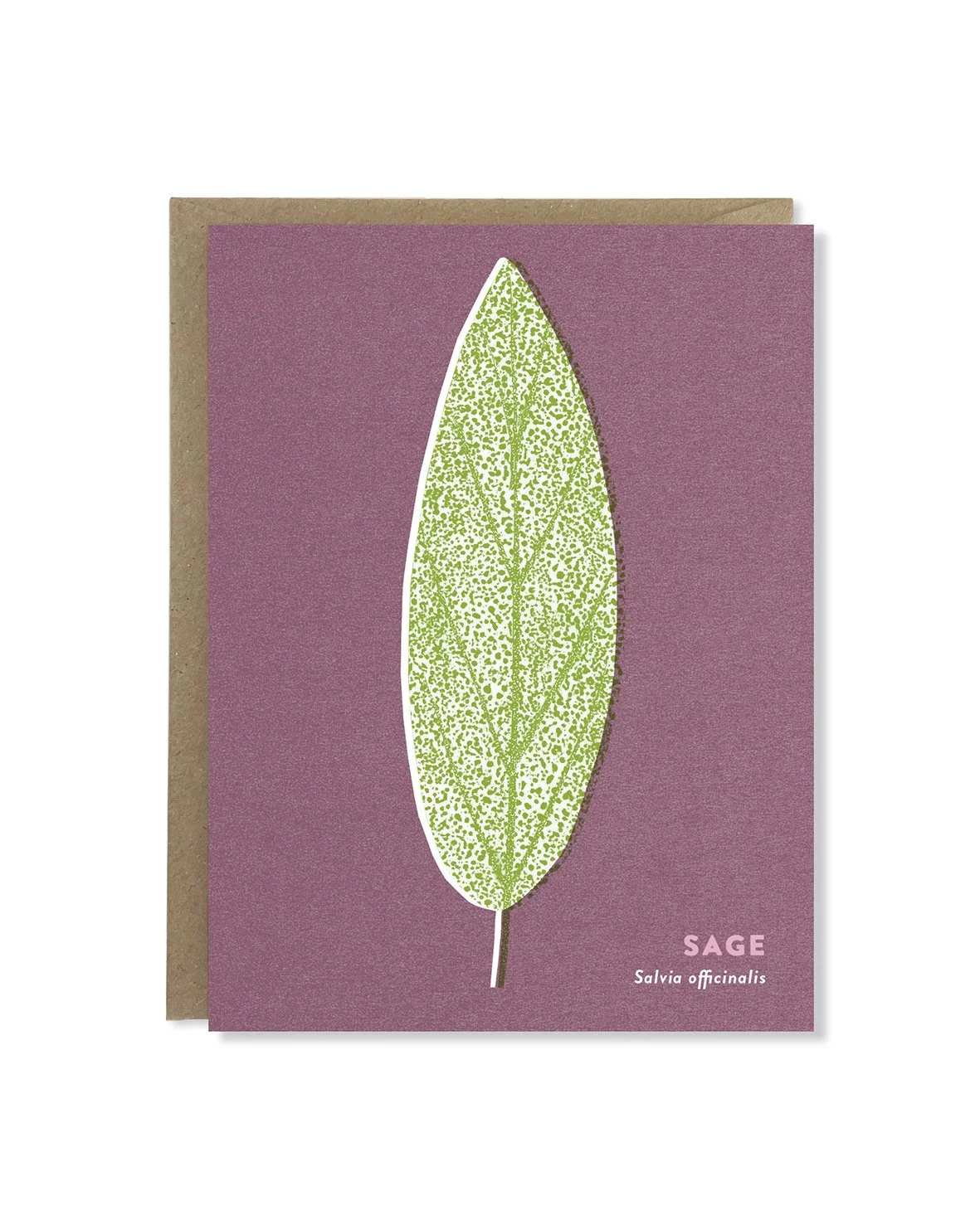 Sage Leaf card