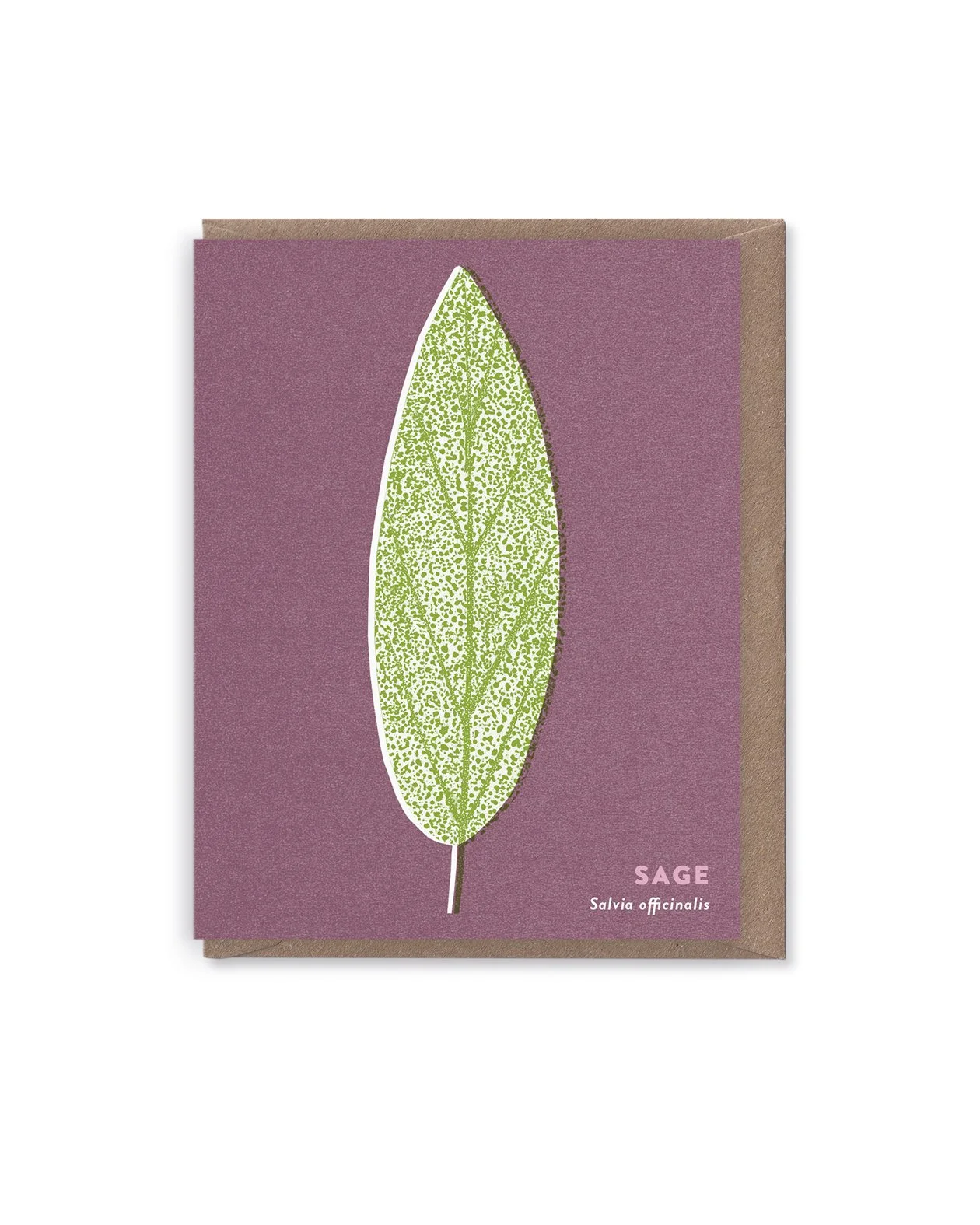 Sage Leaf card