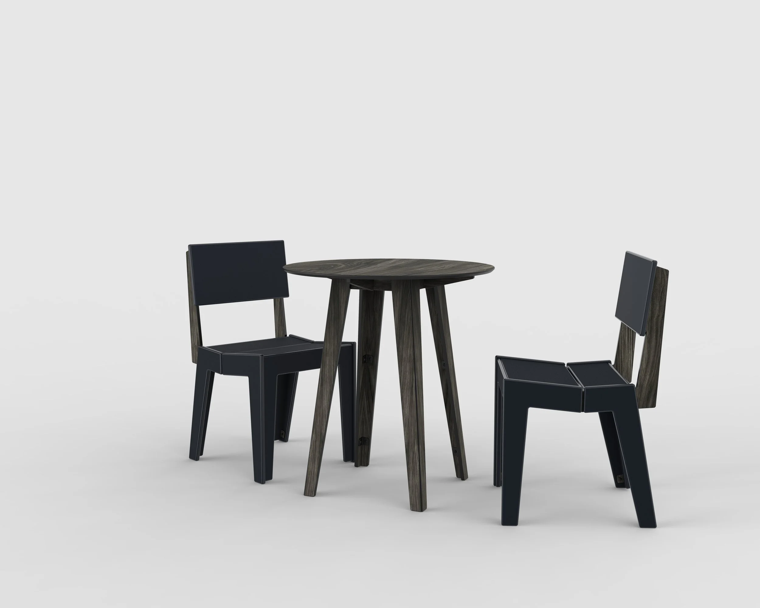 Bistro Dining Table - With chairs - Loft Ash (1).jpg