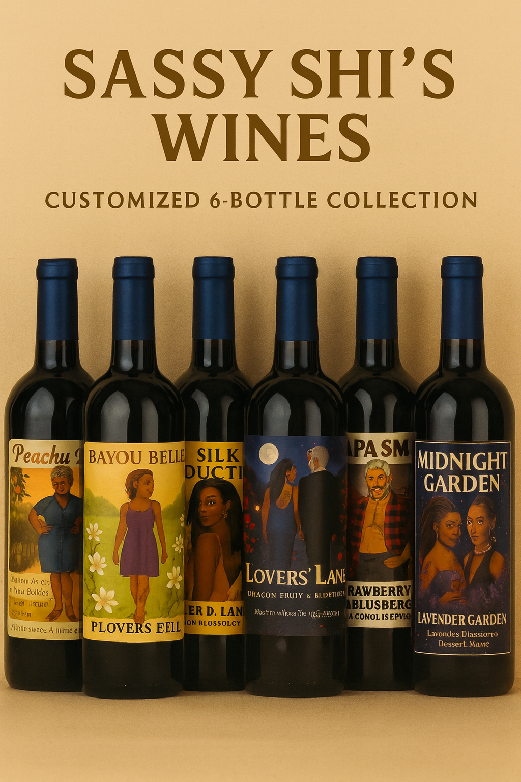 Sassy Shi’s Wines Customized 6‑Bottle Collection — Crafted for Your Taste, Curated for Your Moment