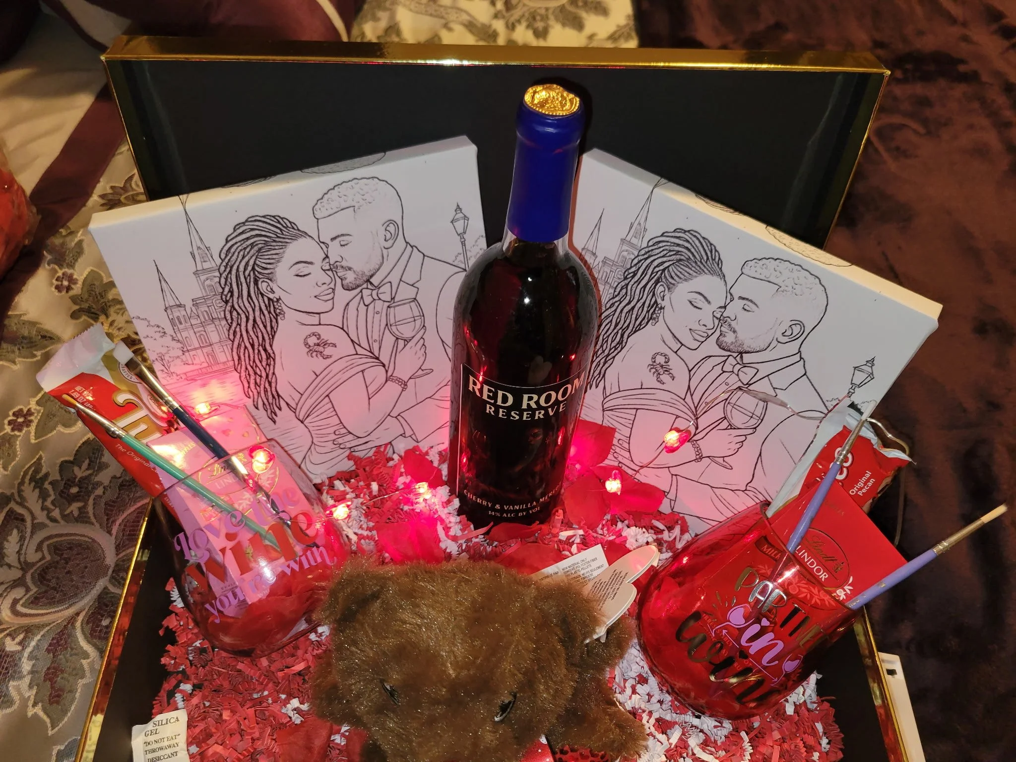 Sassy Shi’s Wines Couples Valentine’s Box — Sip Together. Create Together. Love Out Loud.