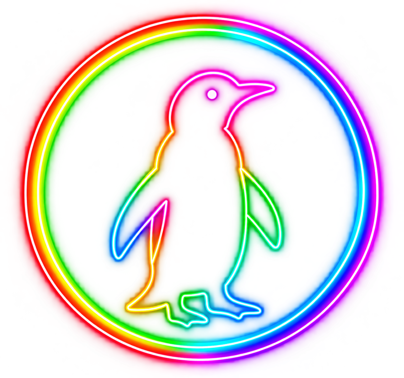 Progressive Counseling Services neon penguin logo
