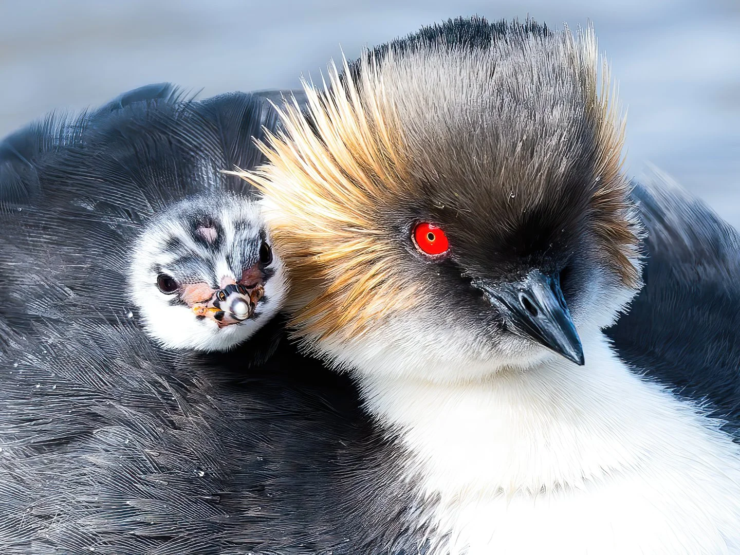 Silvery Grebe (Blanquillo), Sea Lion Island, Falklands