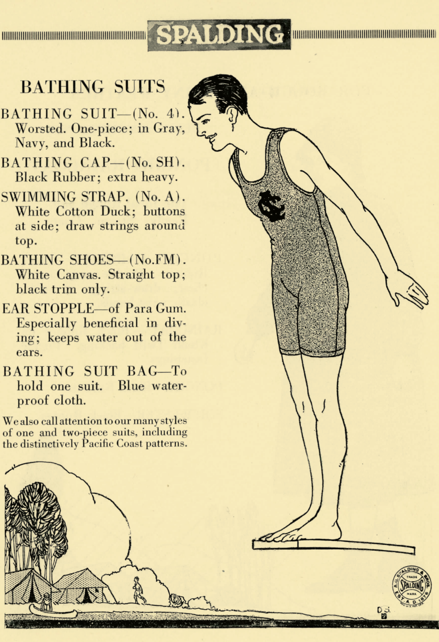    Spalding advertisements for camp uniforms, 1922, “Camps and Camping” Magazine   