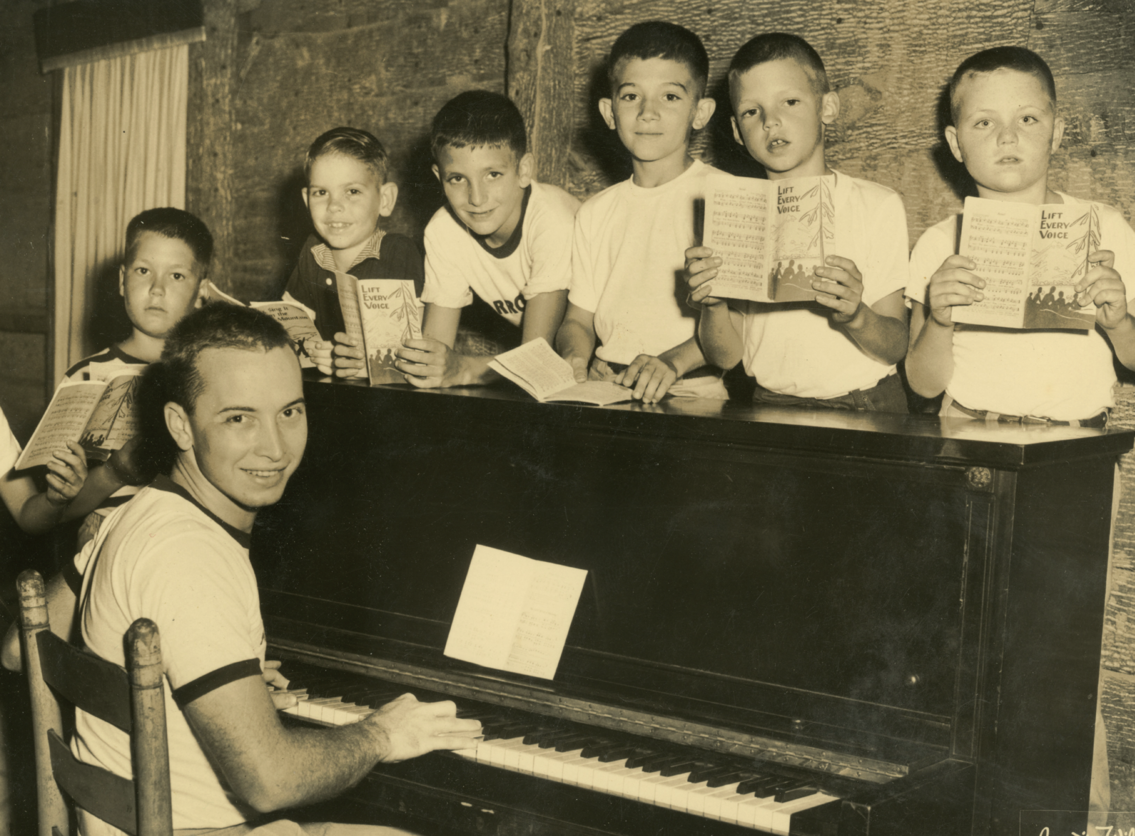    Music class at Camp Arrowhead (Tuxedo, NC), c. 1950s   